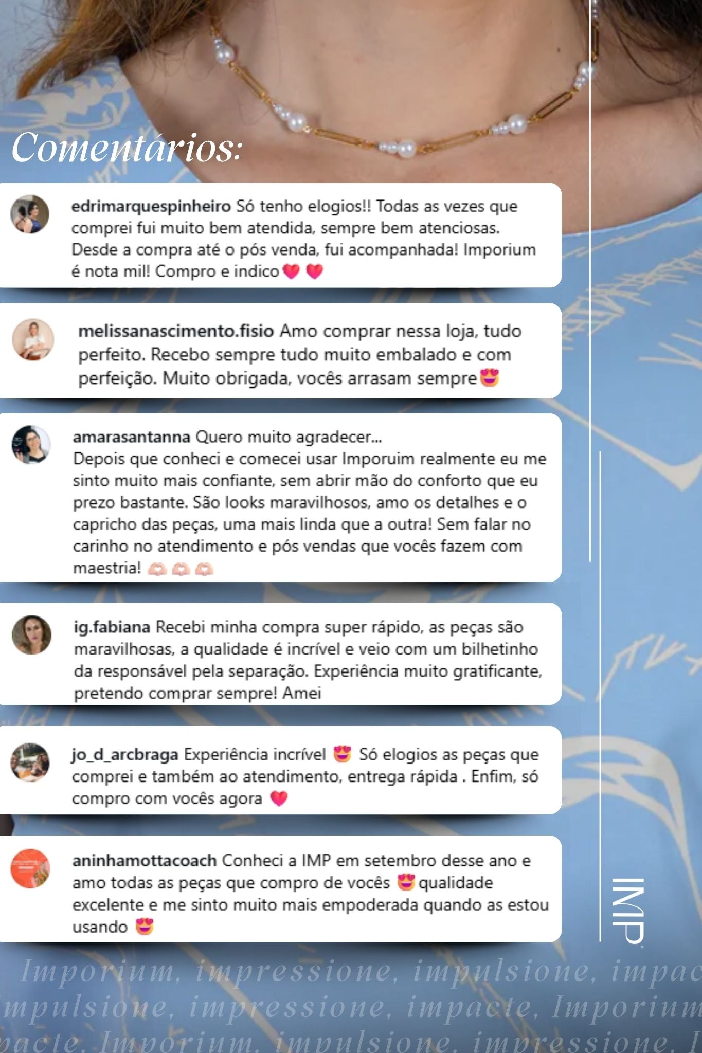 Blusa Manga Curta Transpassada Estampada em Crepe Classic Simone Azul