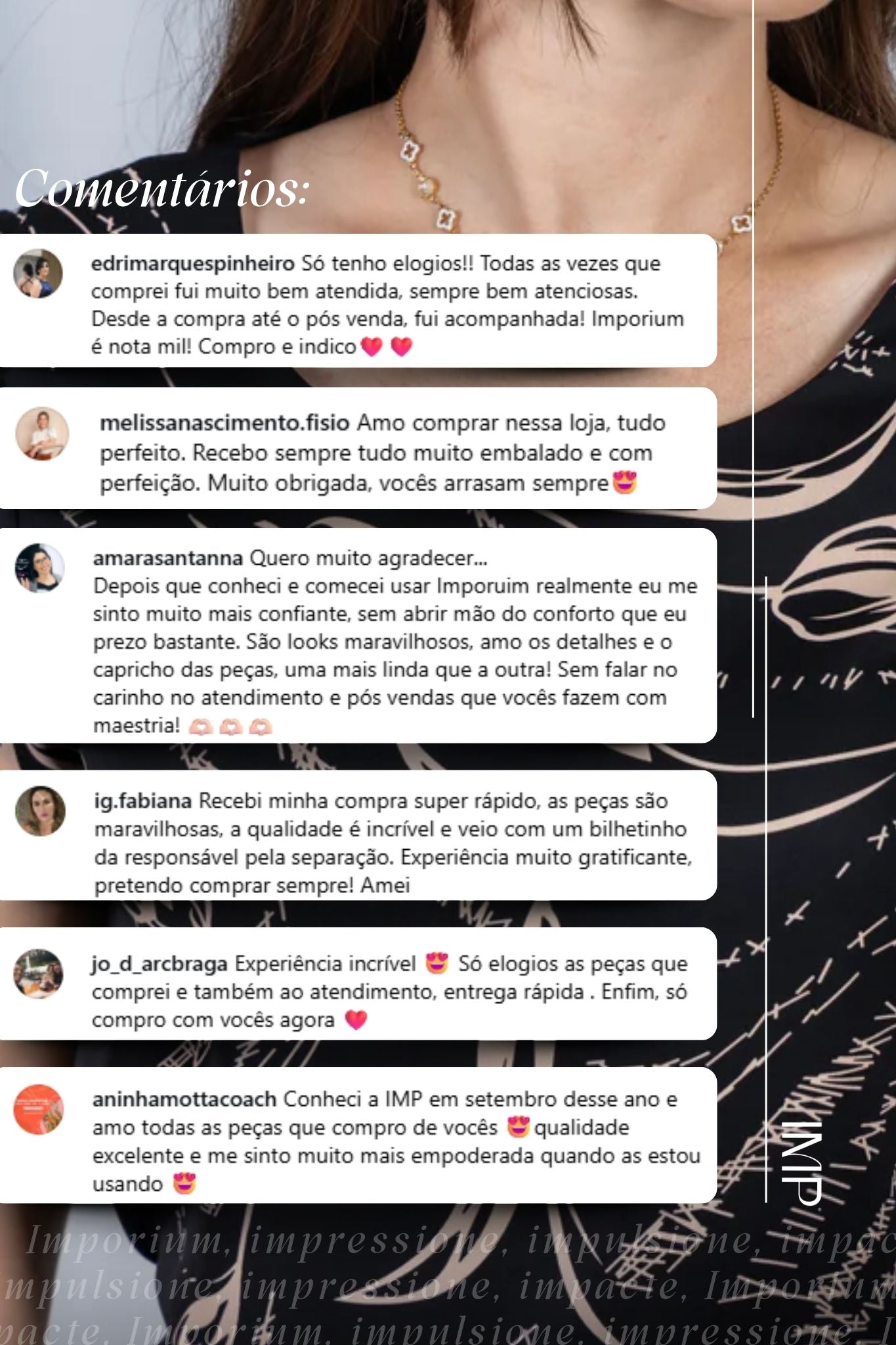 Blusa Manga Curta Transpassada Estampada em Crepe Classic Simone Preta