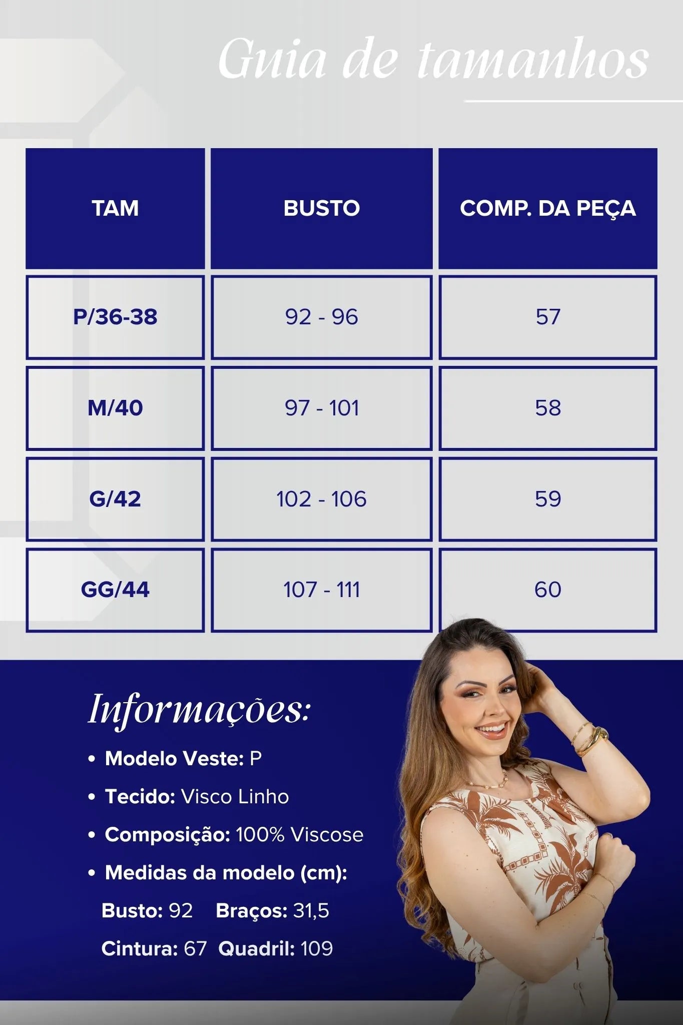 Regata Pregas Colo Viscose Sônia Estampada Marrom