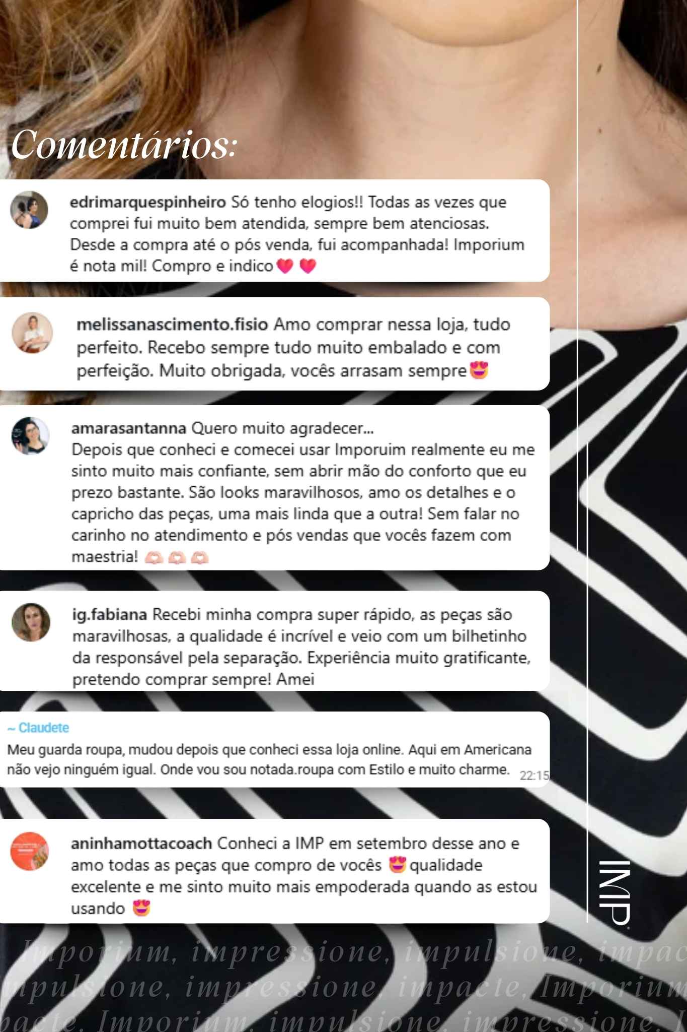 Blusa Manga Curta com Detalhe em Botão Crepe Classic Estampada Talia Preta