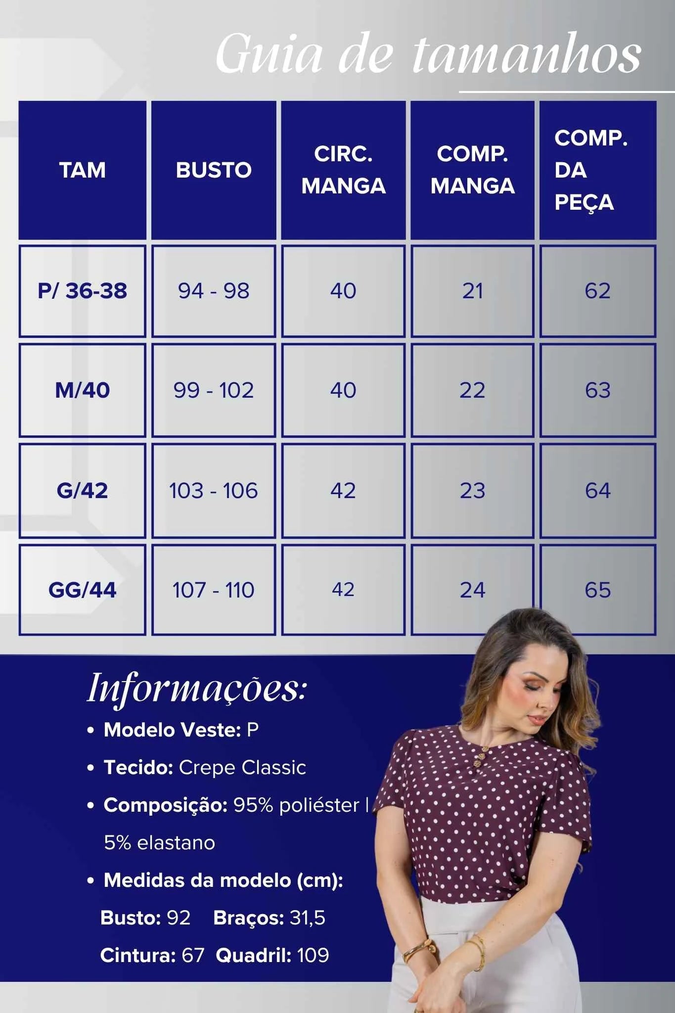 Blusa Manga Curta em Crepe Classic com Botões e Estampa Poá Tânia Roxo Berinjela