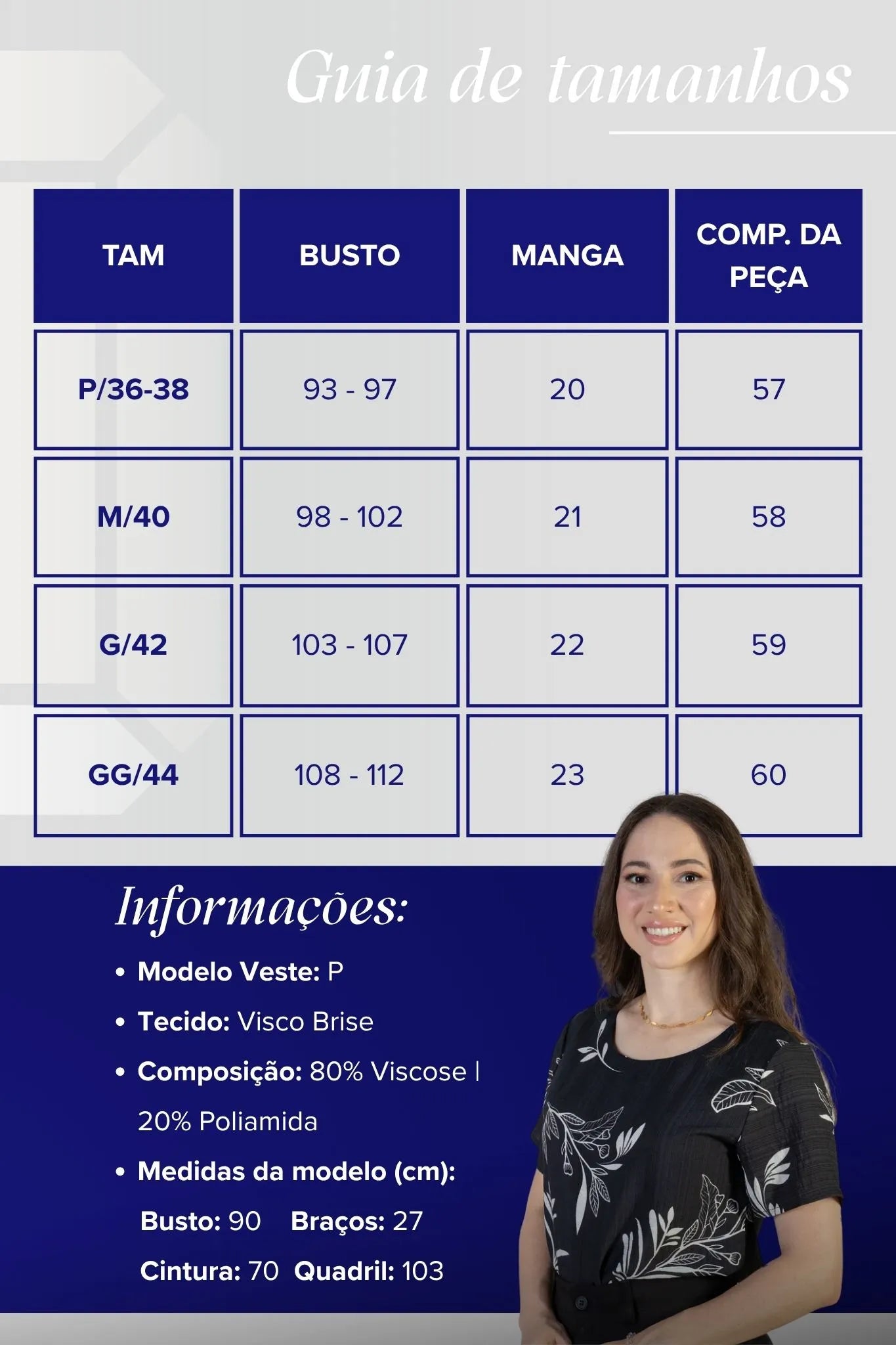 Blusa Manga Curta Visco Brise Telma Estampa Folhagem Preta