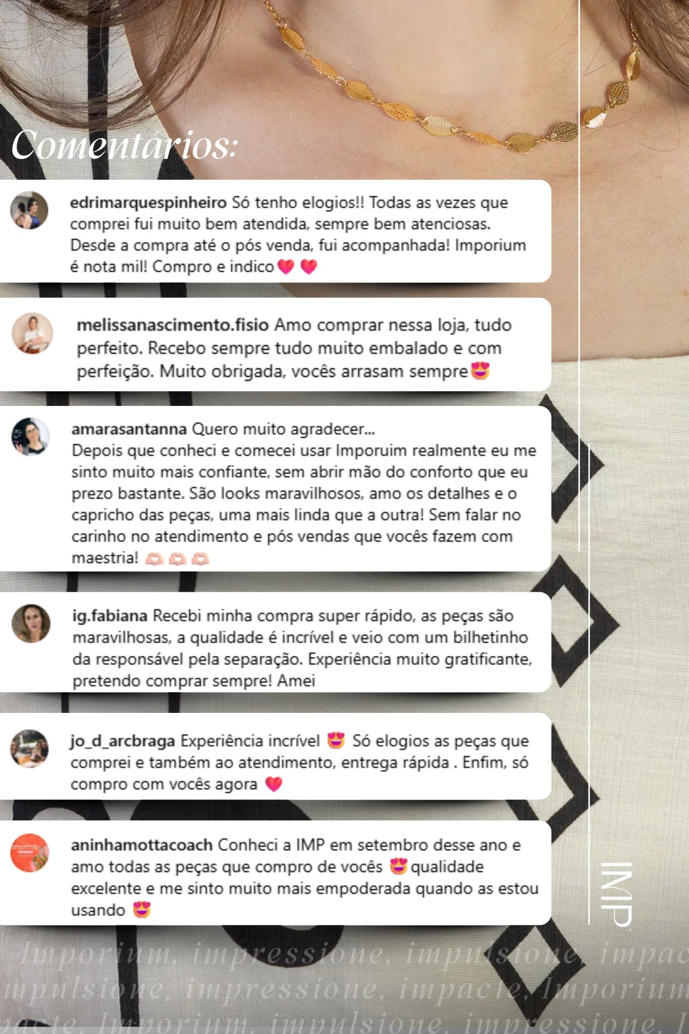 Blusa Manga Curta Detalhe Botão Vânia Estampada Preta