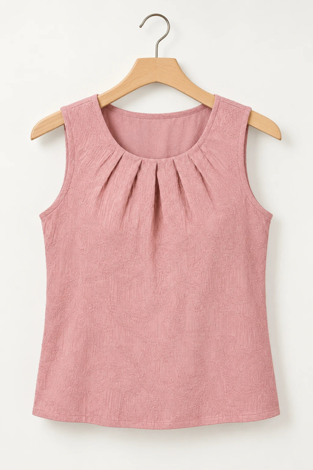 Blusa Regata Em Cambraia Texturizada Ângela Rosa