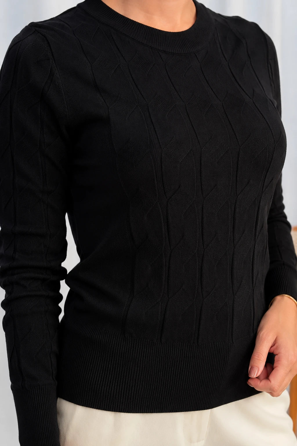 Tricot Macio em Modal Annabelle Preto