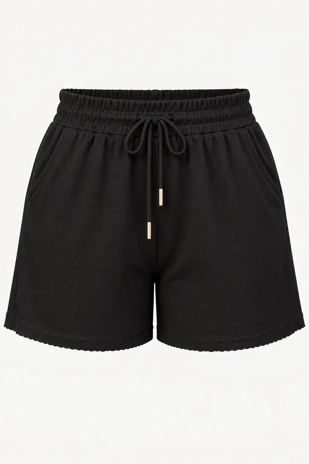 Shorts Confortável em Malha Knit Belinda Preta
