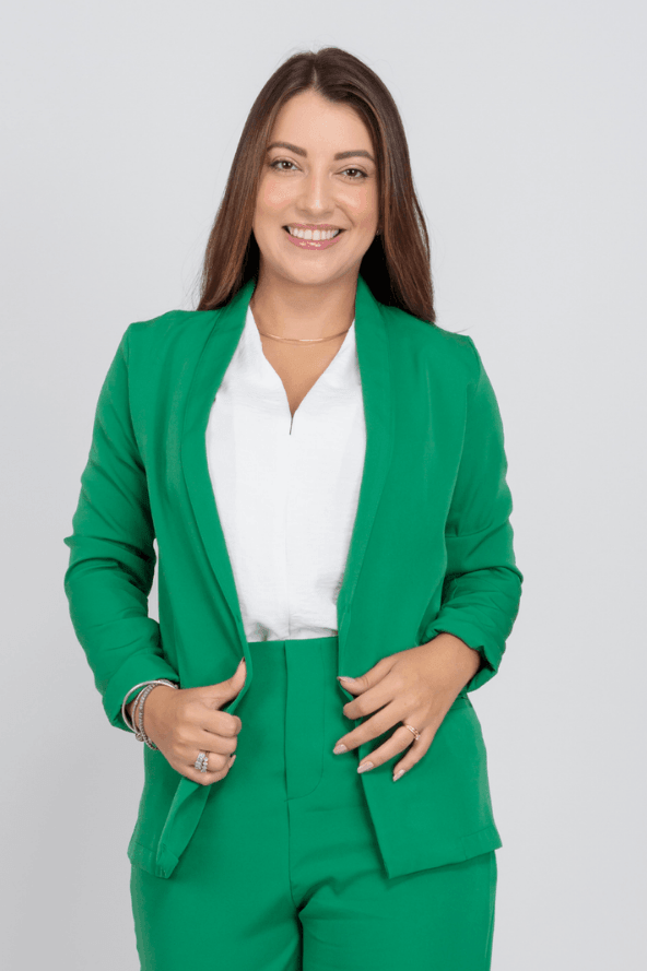 Blazer Liso Detalhe Manga Larissa Verde - imporium