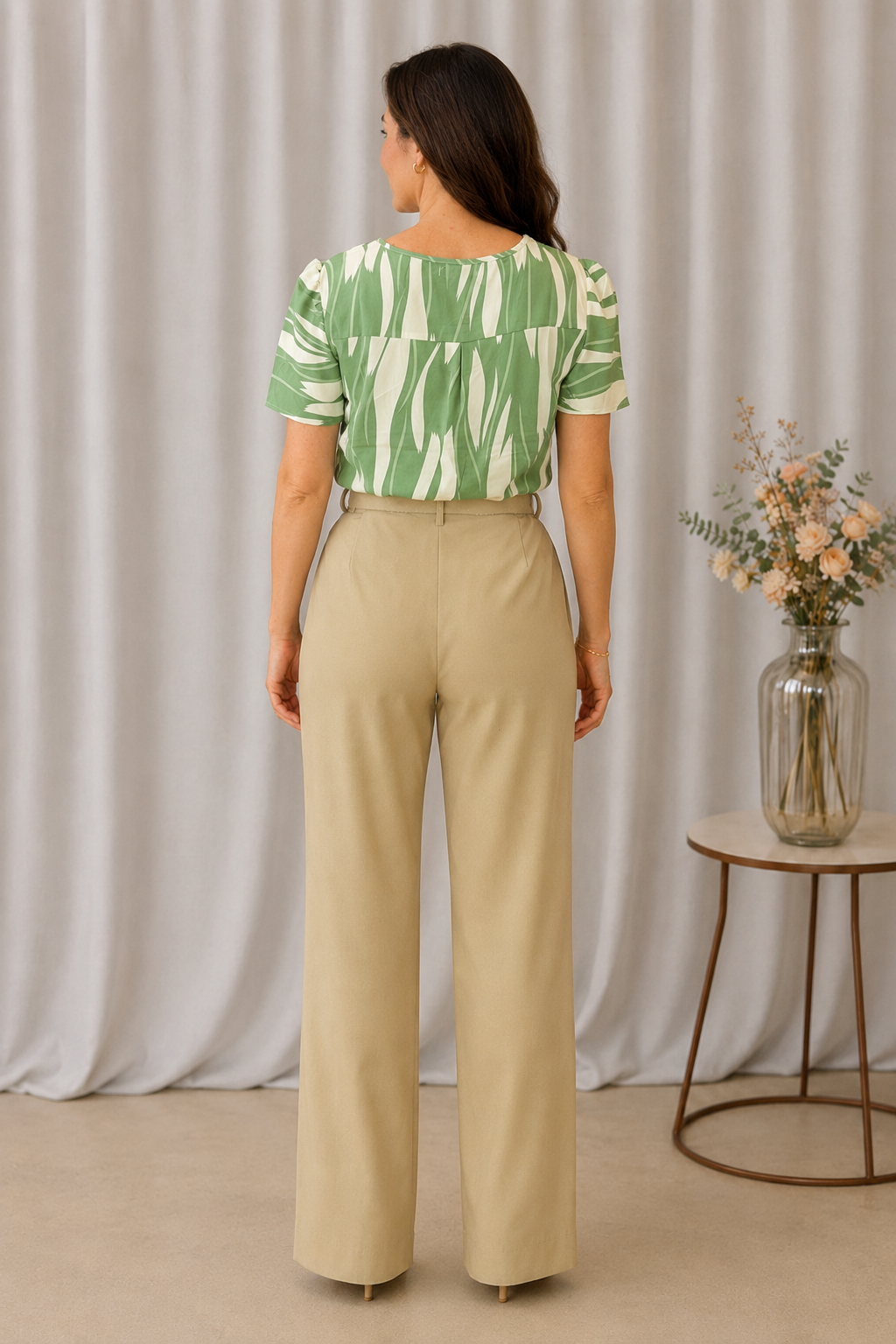 Blusa Crepe Classic que Não Amassa Ivana Verde - foto 8