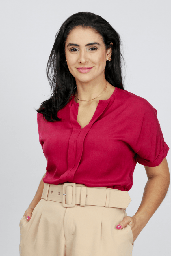Blusa Viscose Lisa Decote "V" Clarice Bordô - imporium