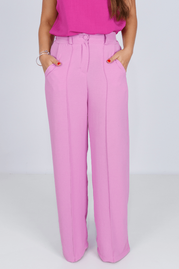 Calça Pantalona Duna Ana Julia Lilás - imporium