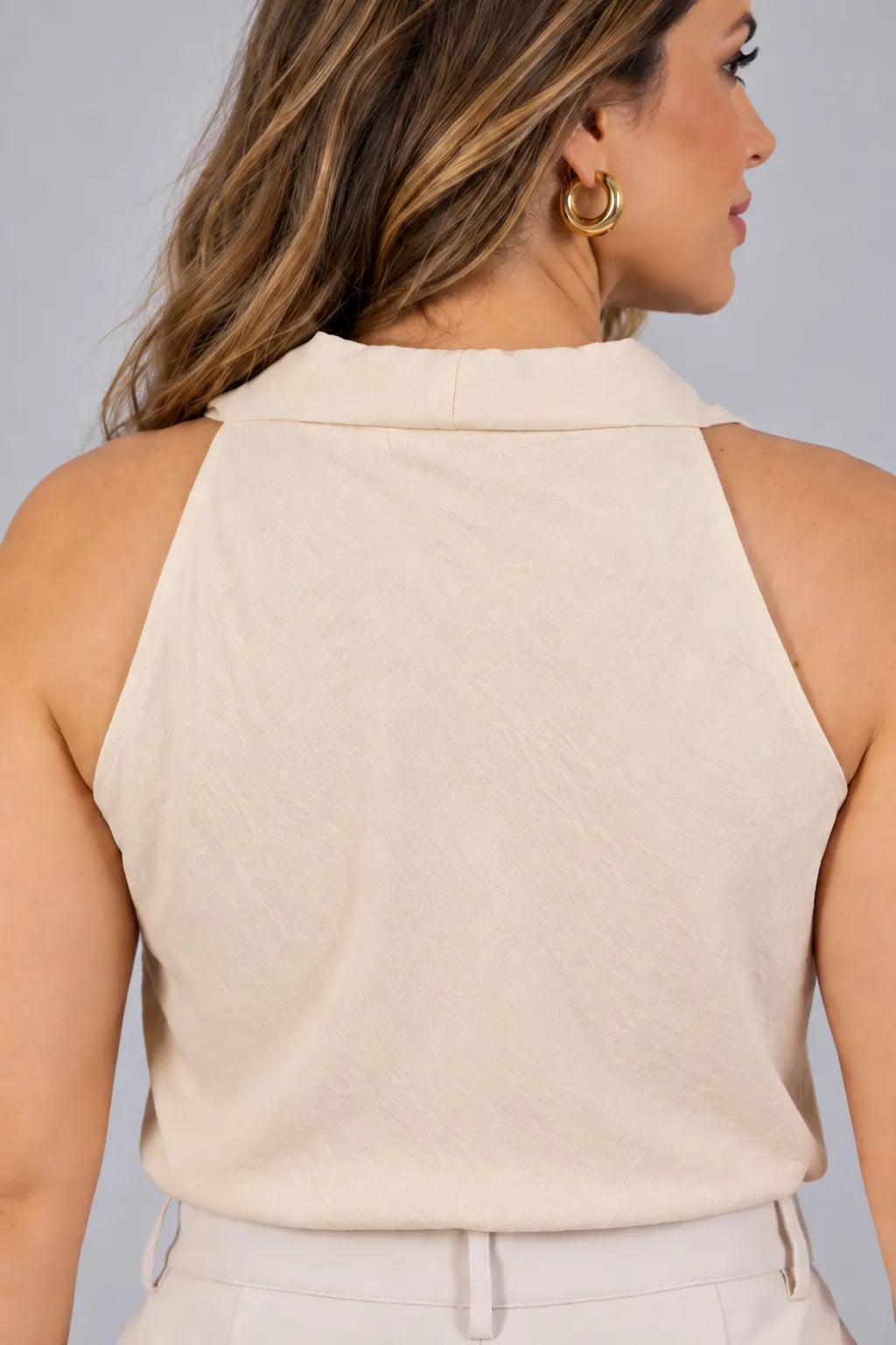 Blusa Carlota Bege foto 1