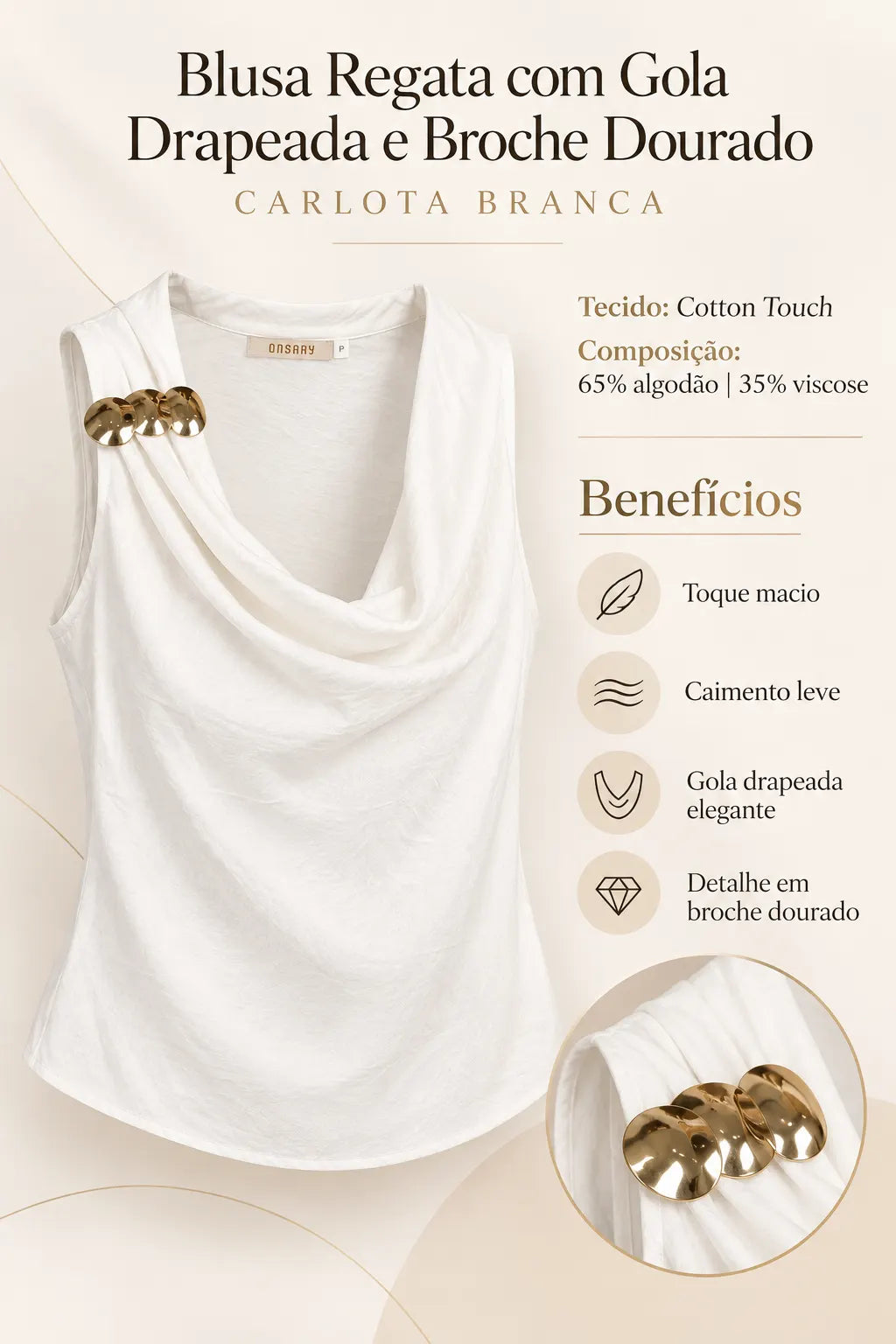 Blusa Carlota Branca foto 1