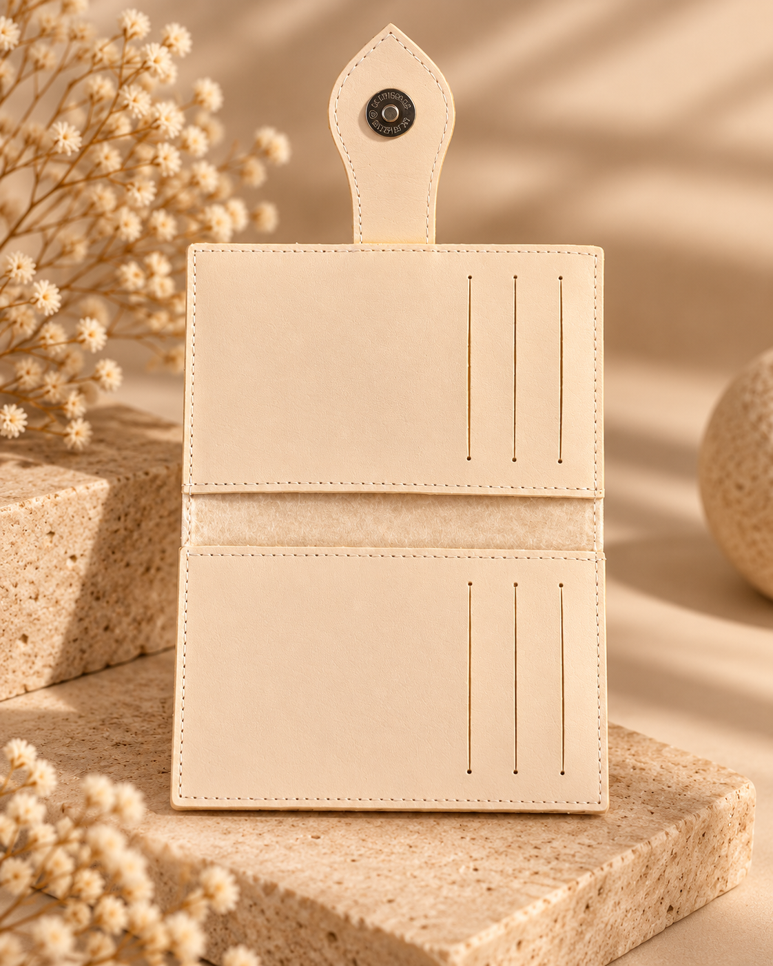 Free Presente - Carteira em Couro Eco Branco