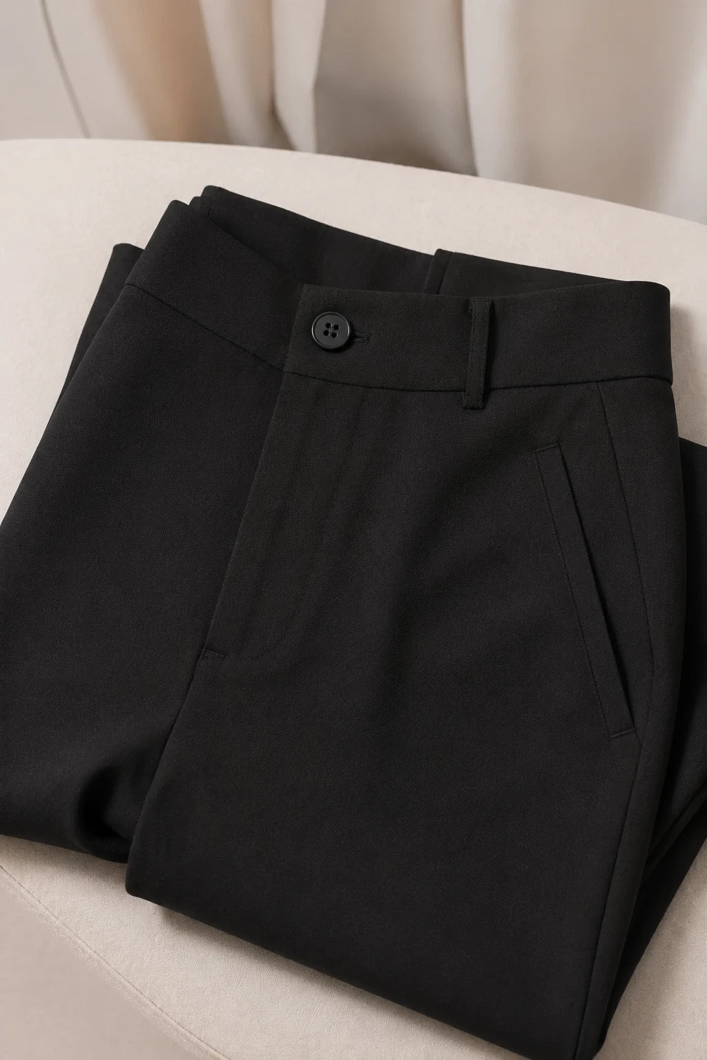 Calça Alfaiataria Corte Reto Cleo Preta