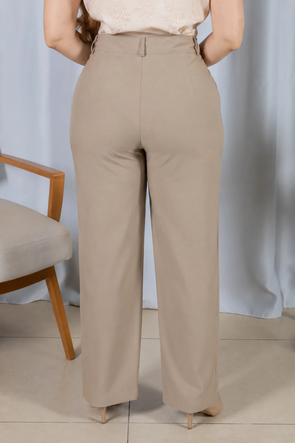 Calça Alfaiataria Corte Reto Cleo Verde