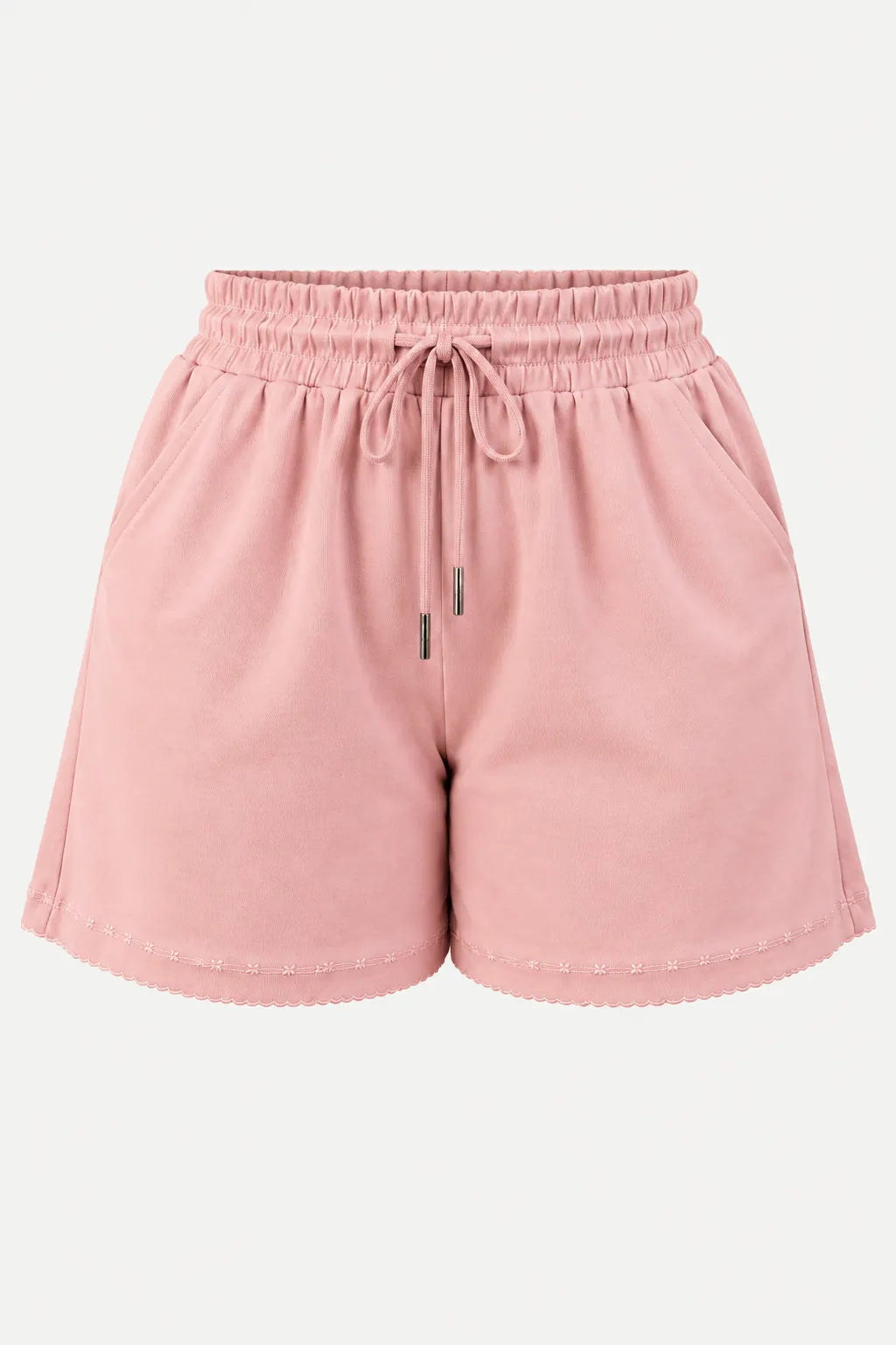 Shorts Confortável em Malha Knit Belinda Rosa