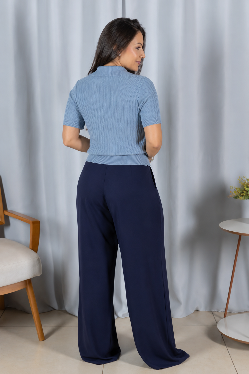 Blusa Modal Macia com Botões Julieta Verde