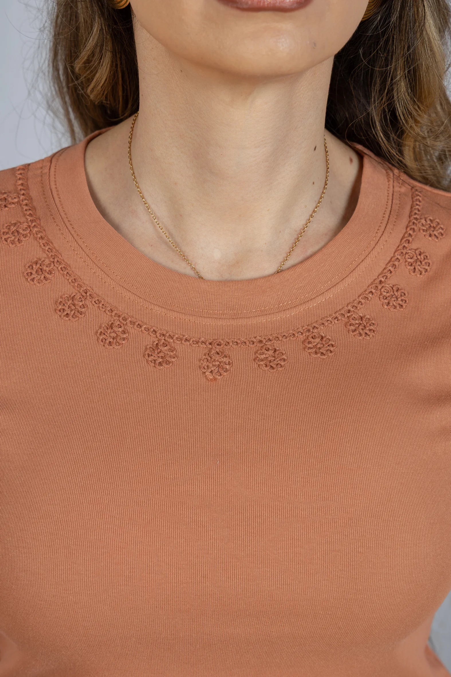 Blusa Confortável em Cotton Lycra com Manga Vazada Paula Rosê - adicional 10