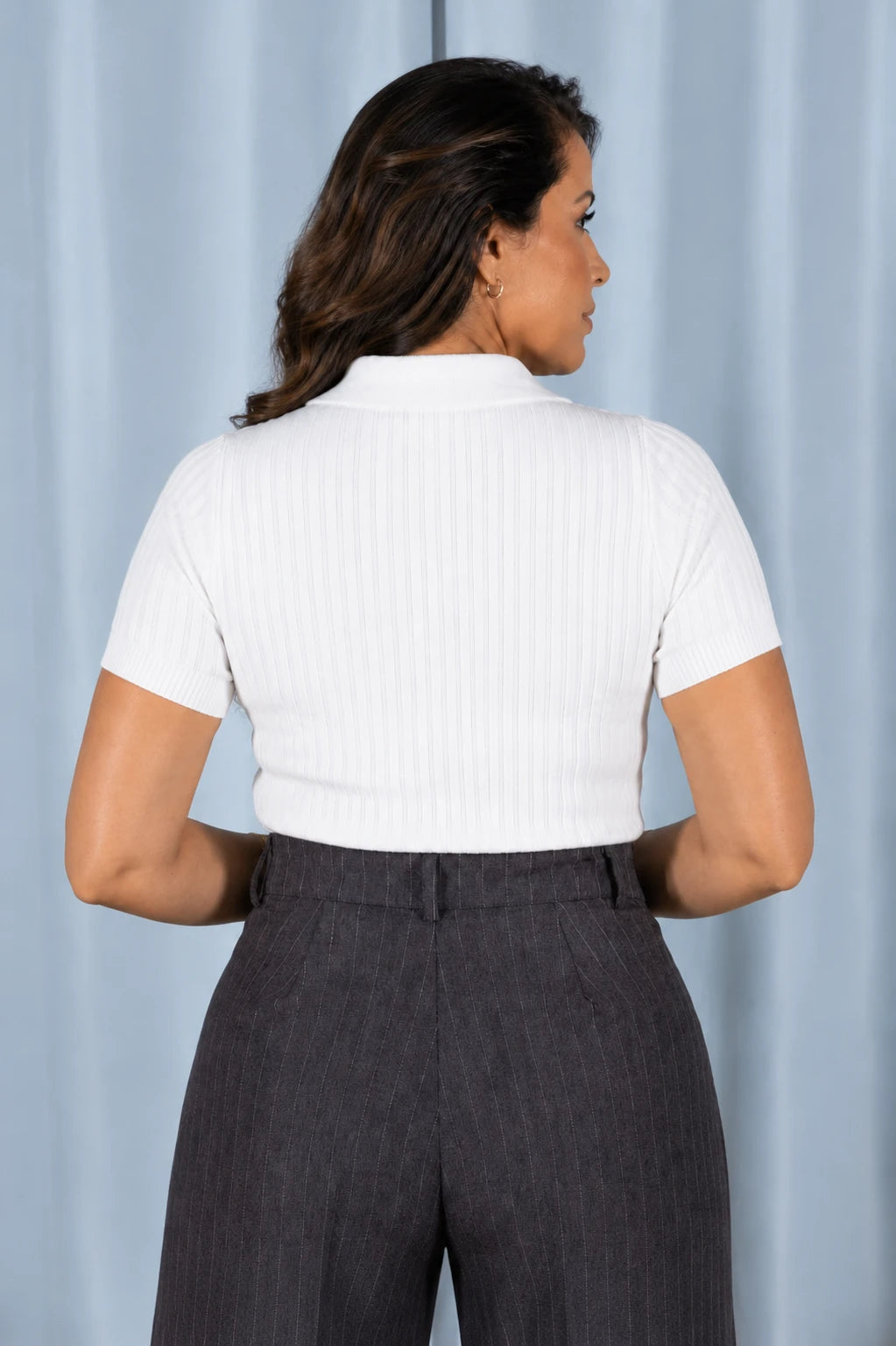 Blusa Modal Macia com Botões Julieta Branco
