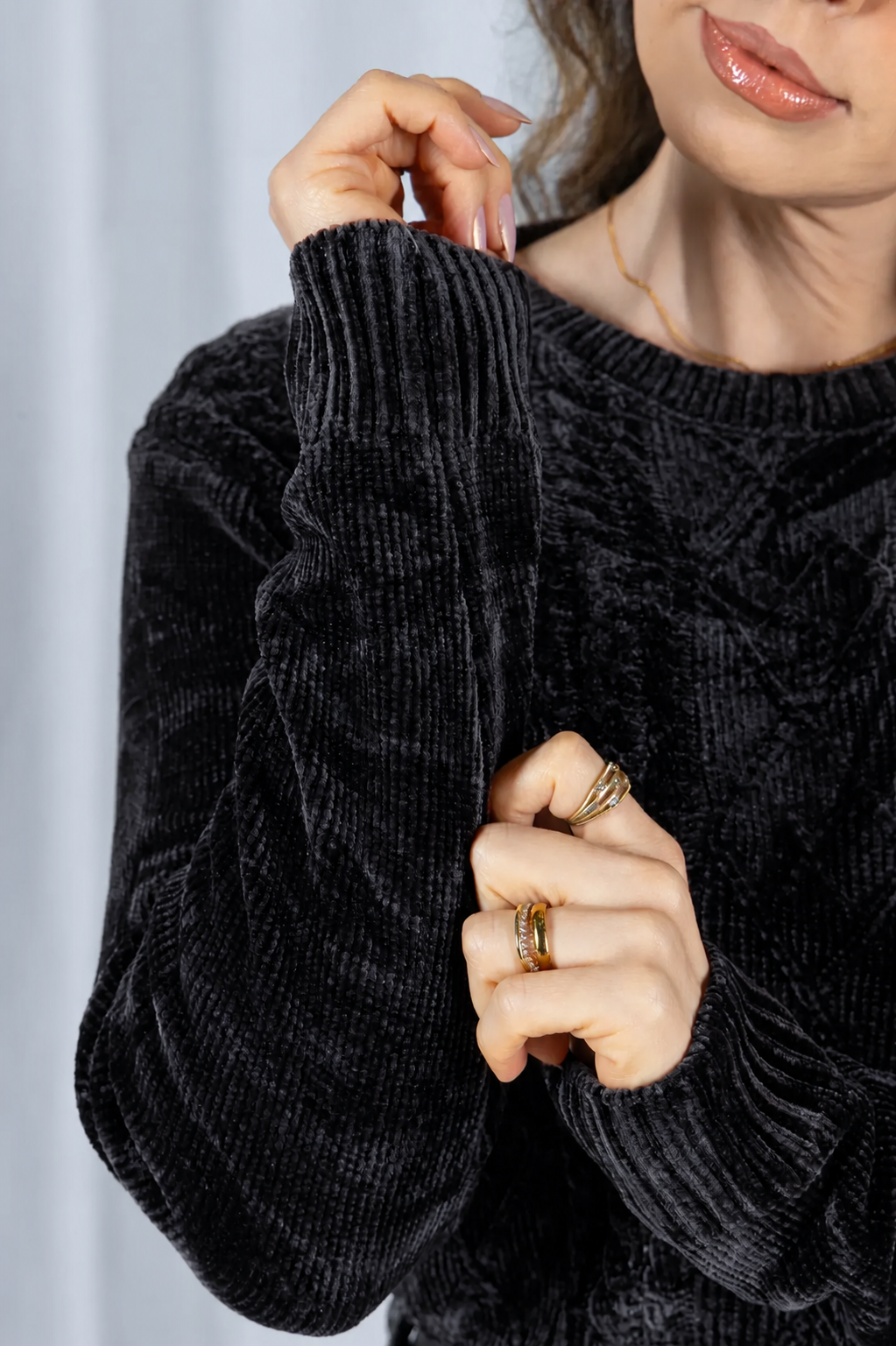 Tricot Mousse Macio Maju Preto