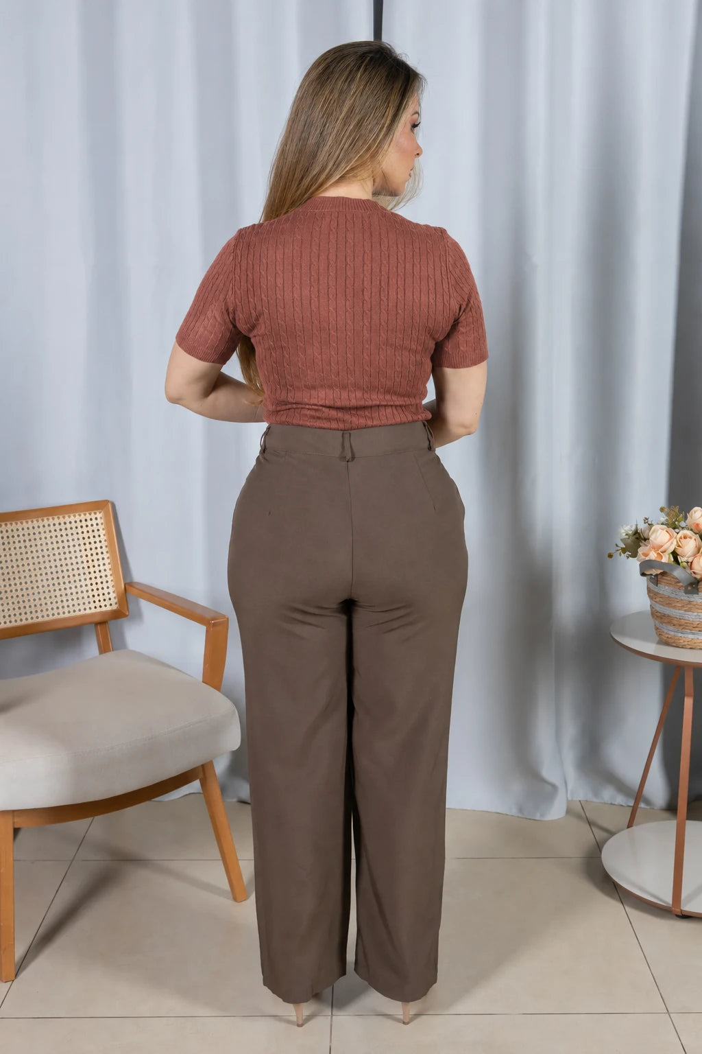 Blusa Modal Confortável Eva Marrom