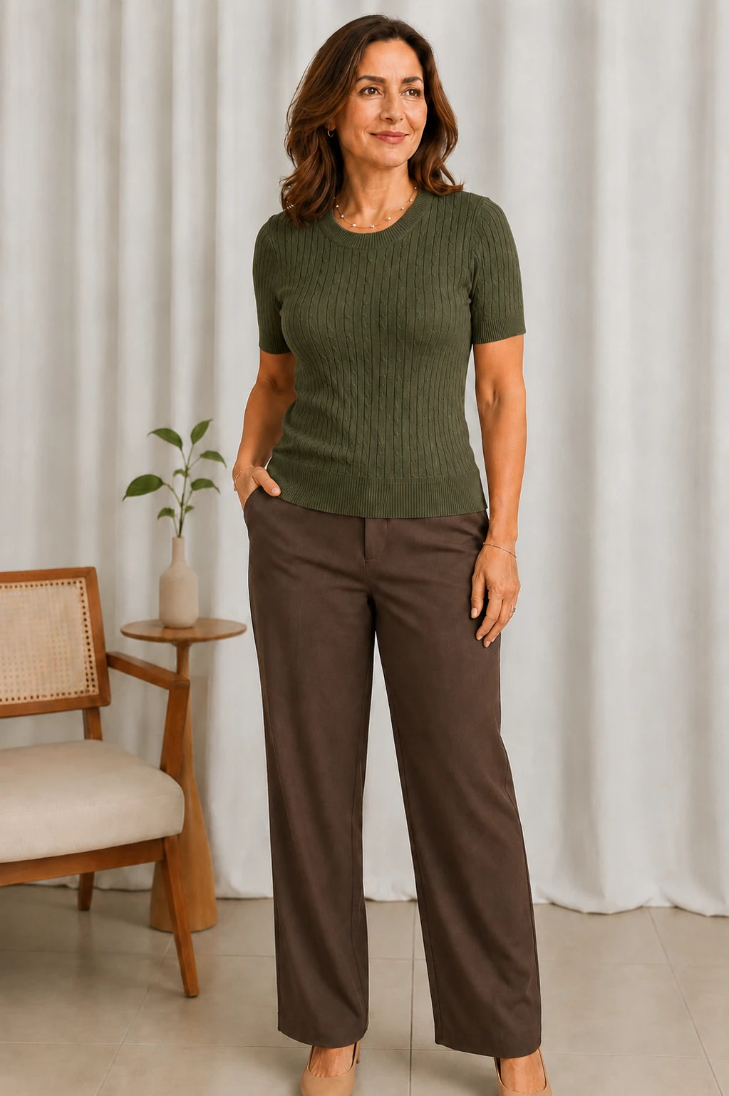 Blusa Modal Confortável Eva Verde