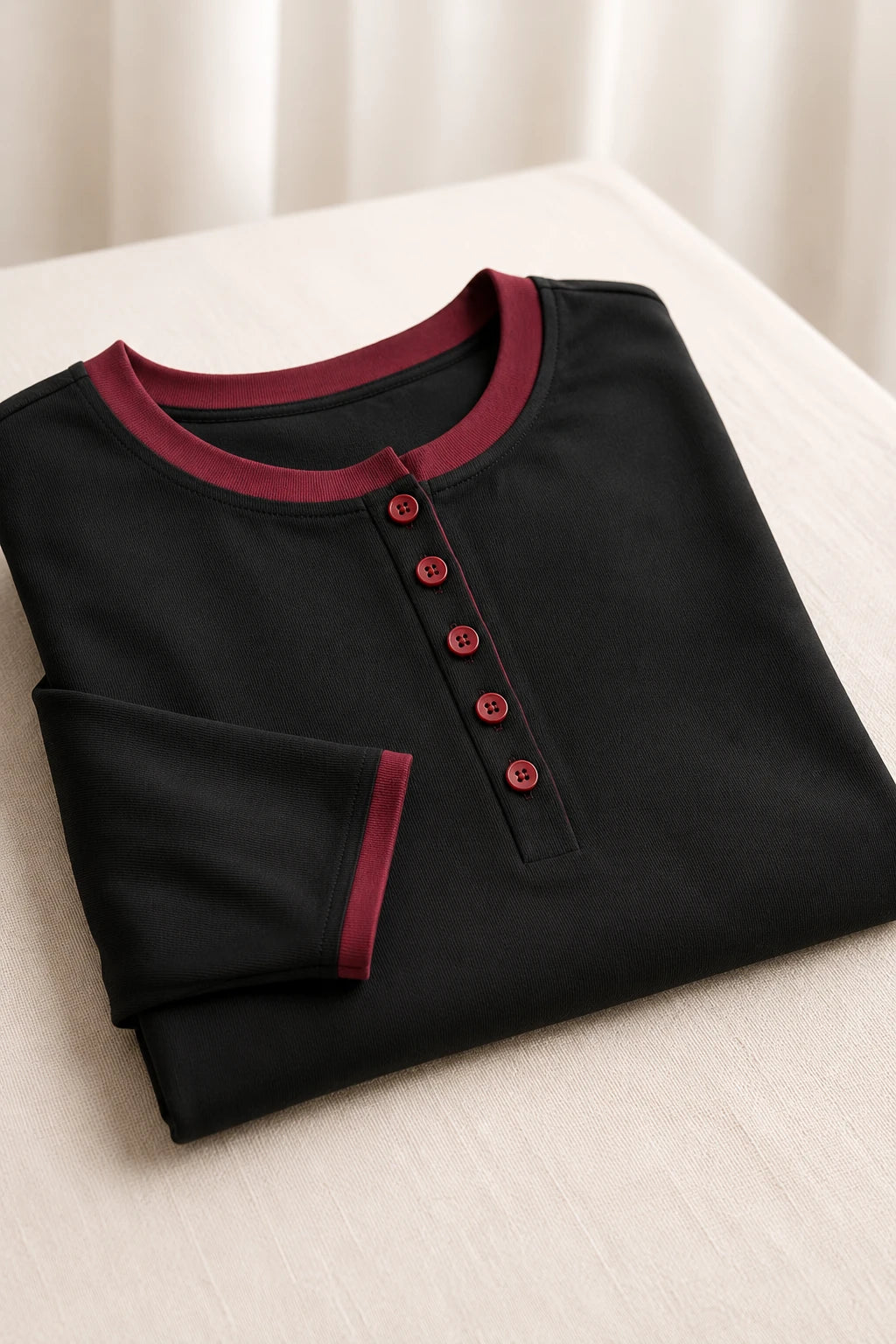 Blusa Cotton Lycra Confortável Helena Preta