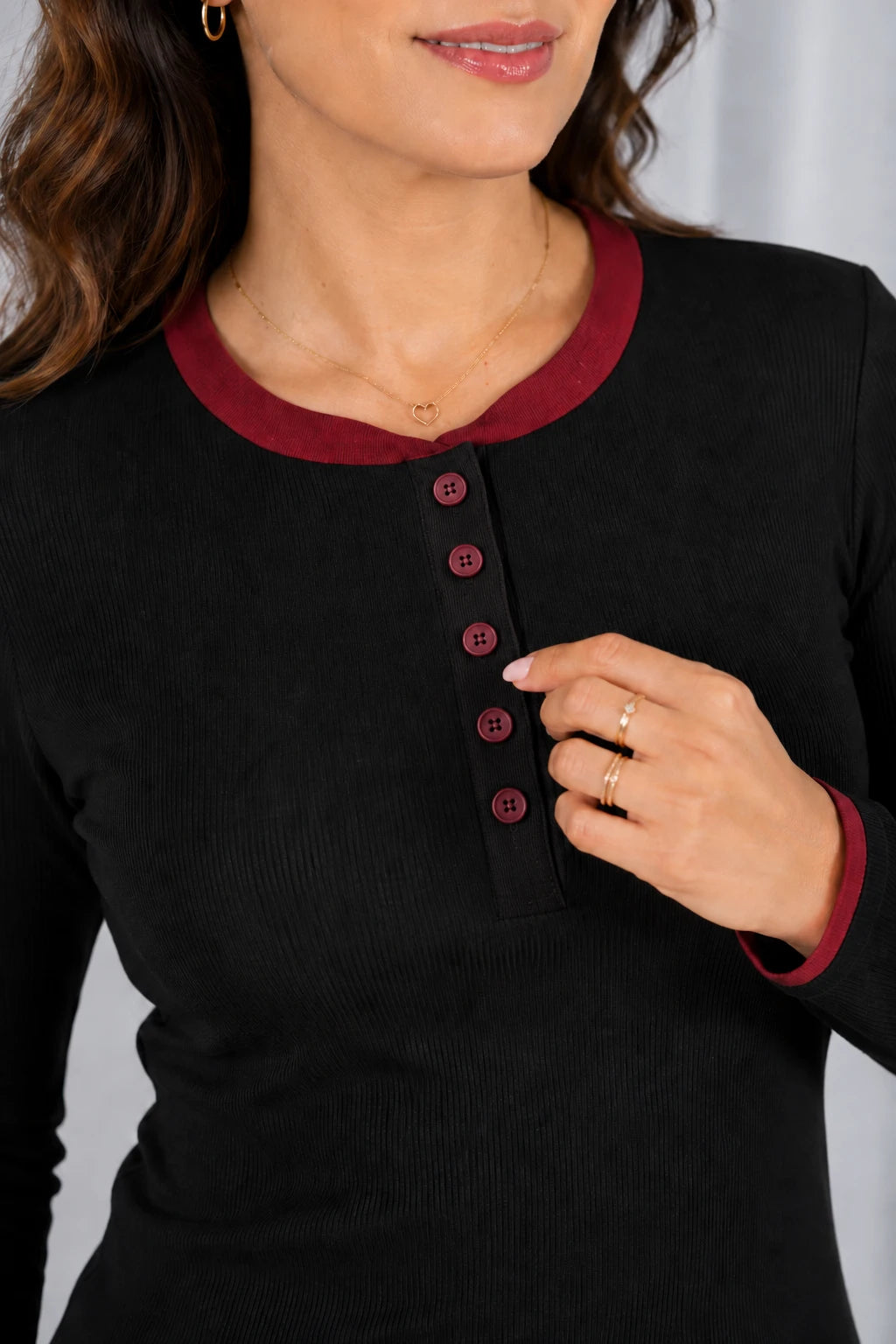 Blusa Cotton Lycra Confortável Helena Preta