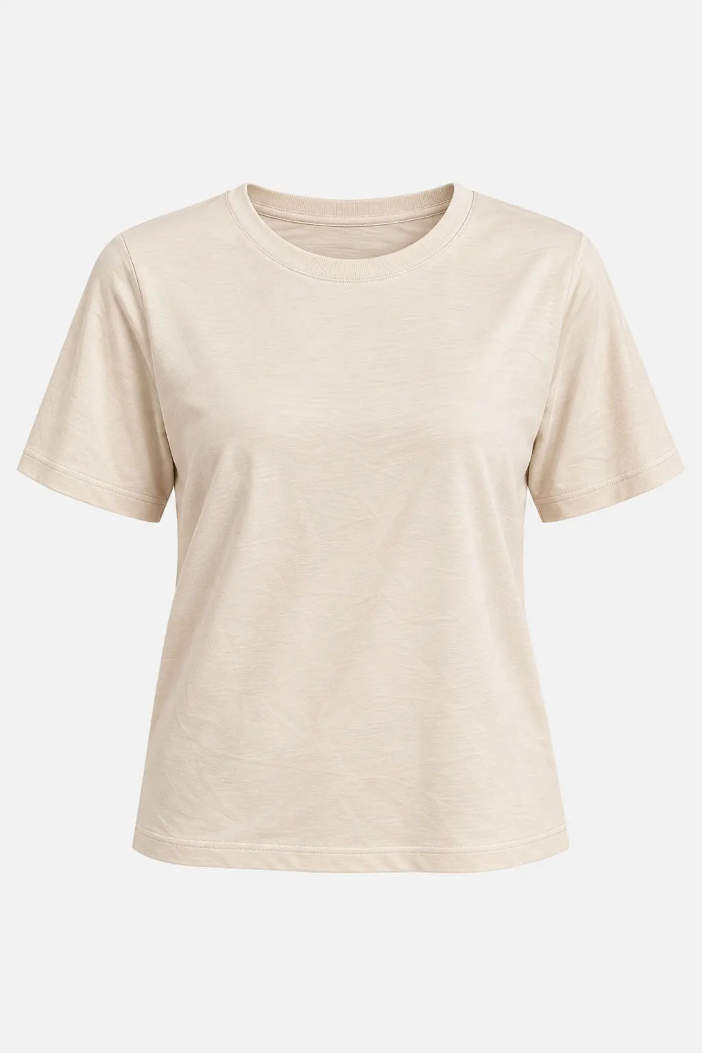 Blusa Manga Curta em Malha Knit Lorena Creme — lorena creme b (2).webp