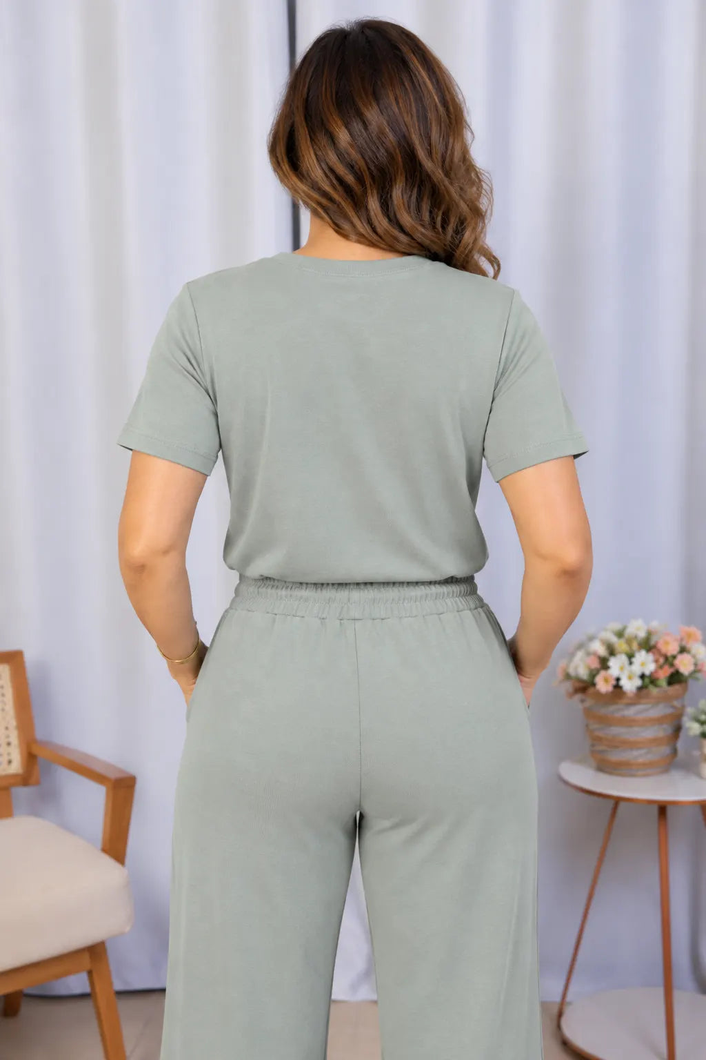 Blusa Manga Curta em Malha Knit Lorena Verde — lorena verde b (6).webp