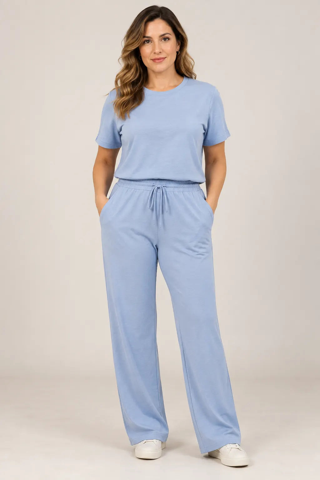 Blusa Manga Curta em Malha Knit Lorena Azul — lorena azul b (9).webp