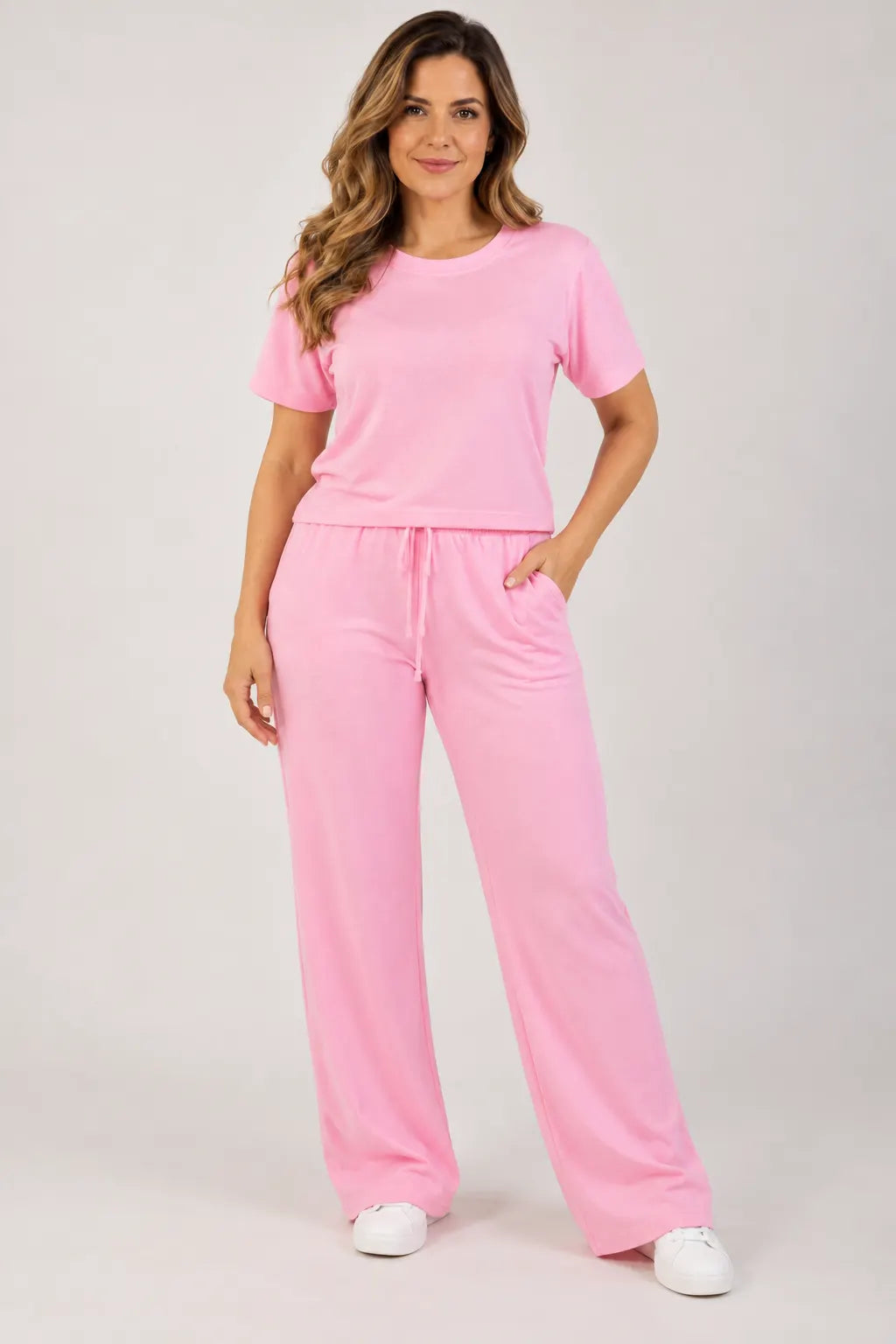 Blusa Manga Curta em Malha Knit Lorena Rosa — lorena rosa b (8).webp