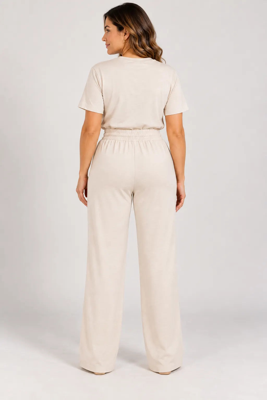 Calça Corte Reto em Malha Knit Lorena Creme — lorena creme c (4).webp
