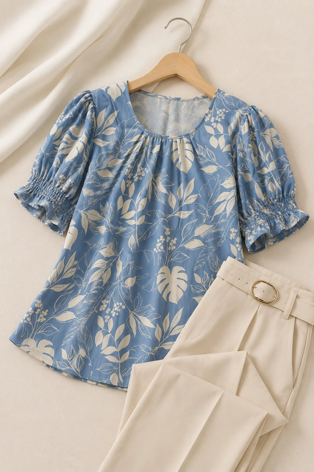 Blusa Crepe Classic que Não Amassa Joana Azul