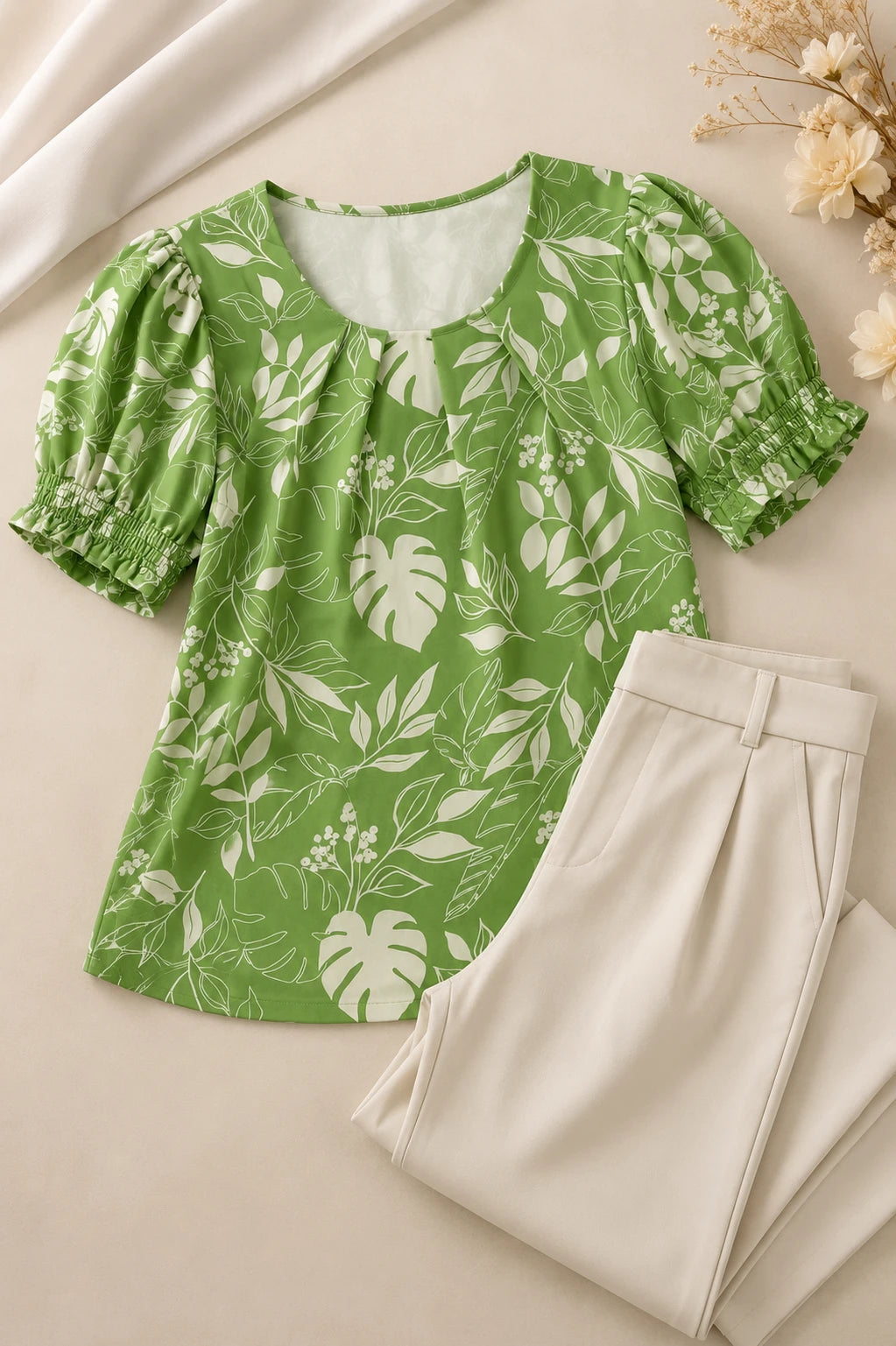 Blusa Crepe Classic que Não Amassa Joana Verde