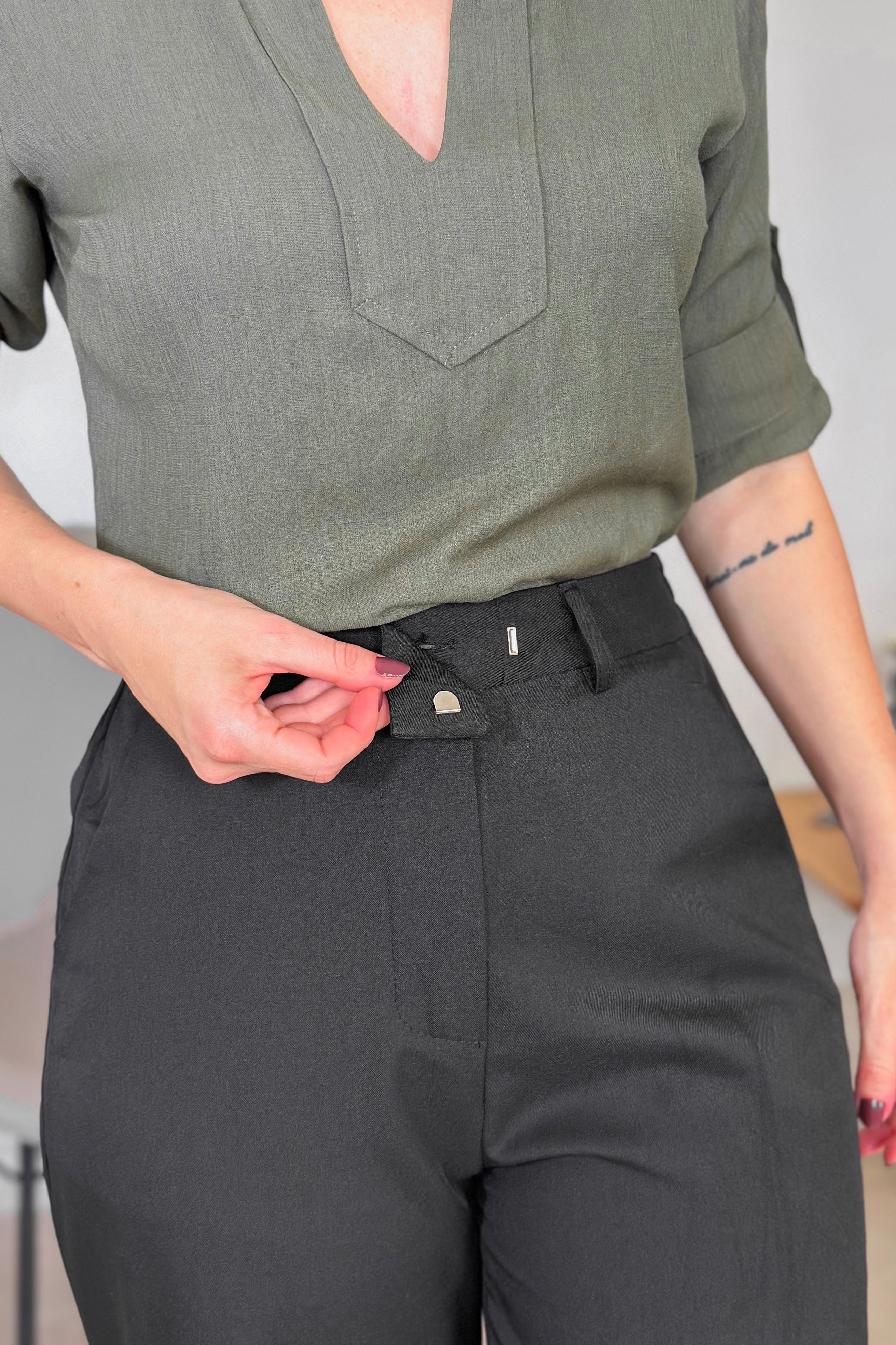 Calça Pantalona Alfaiataria Luna Preta