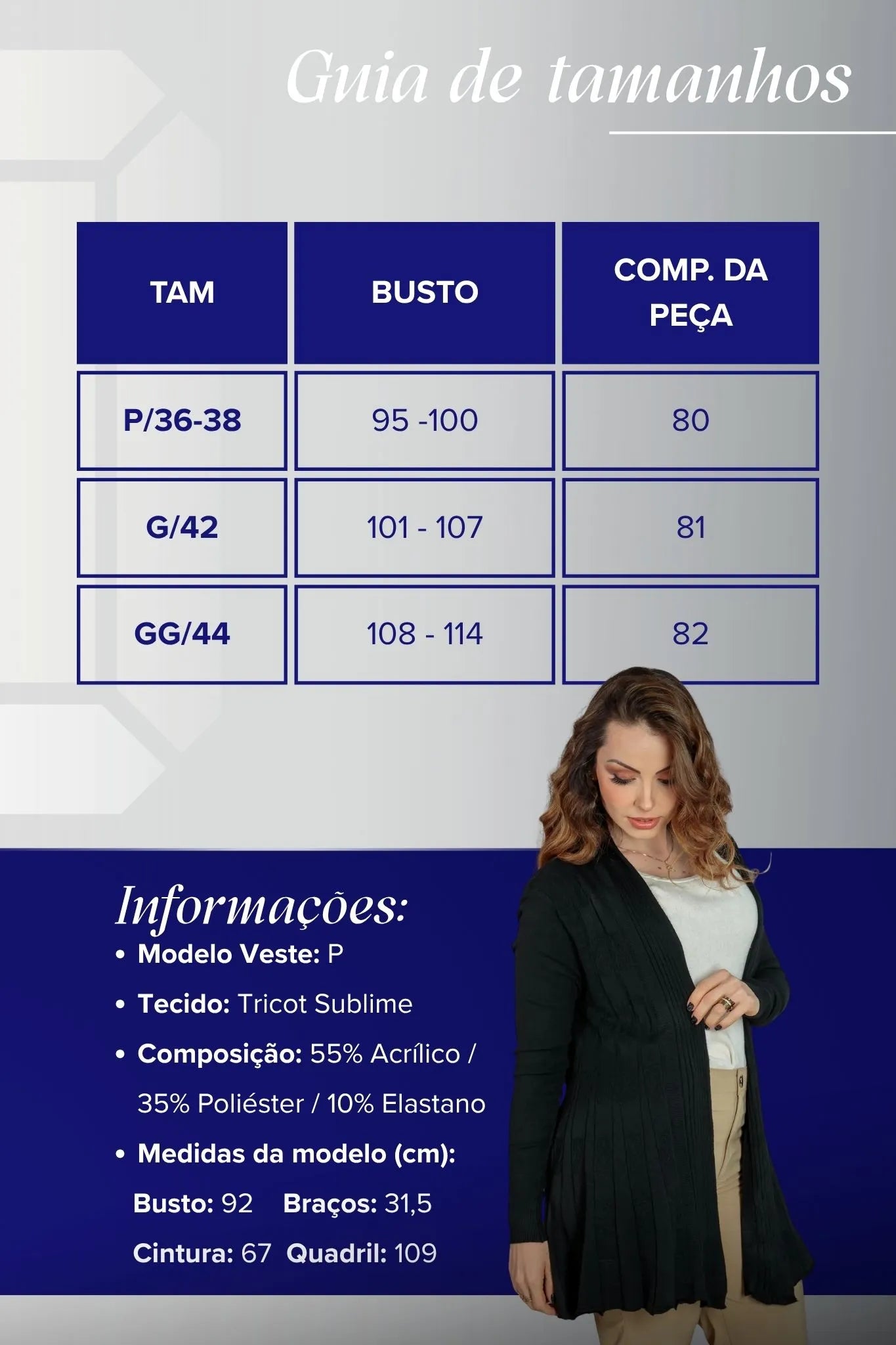 Cardigan Em Tricot Sublime Ana Clara Preto