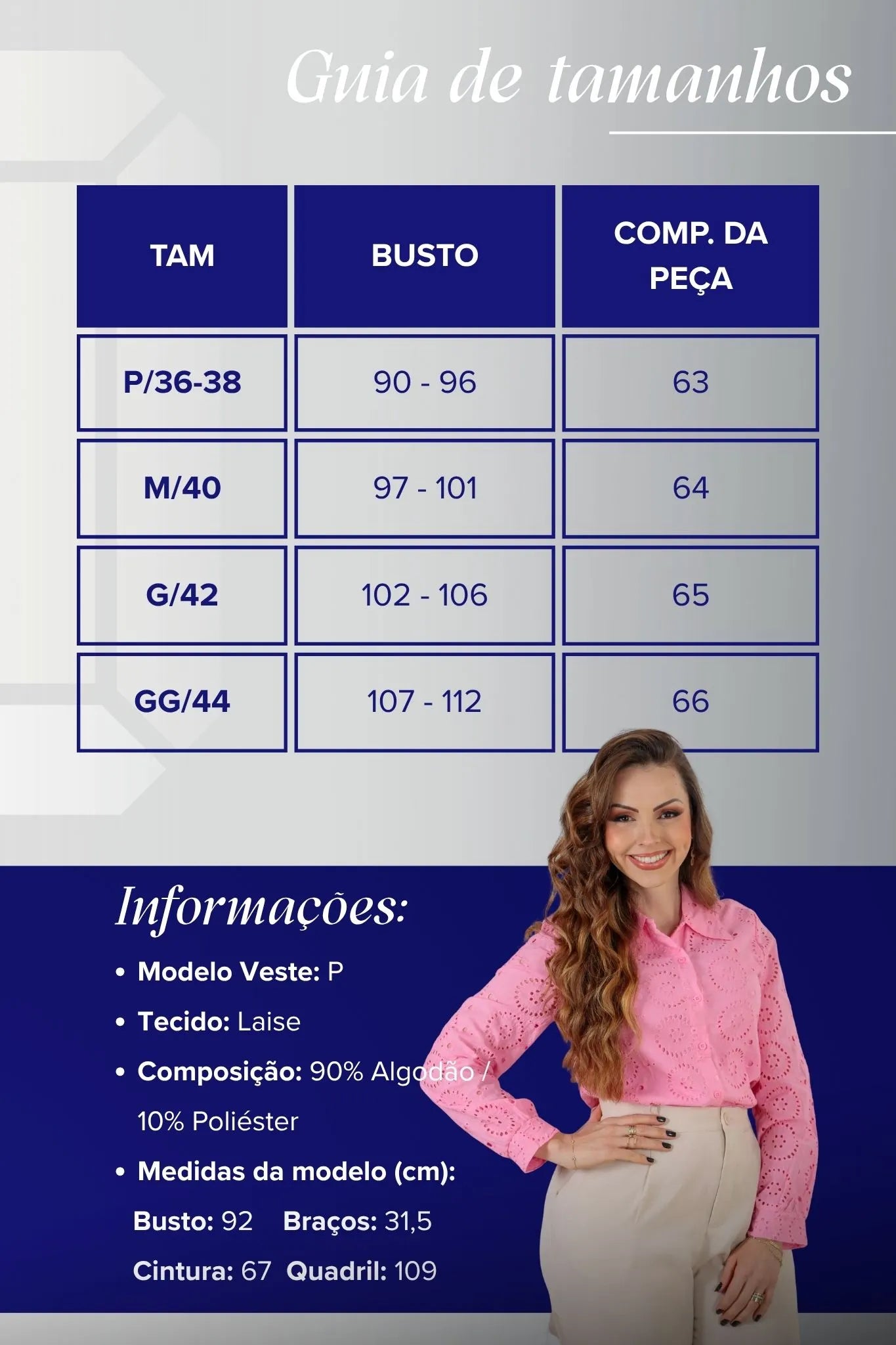 Camisa Manga Longa Em Laise Maia Rosa