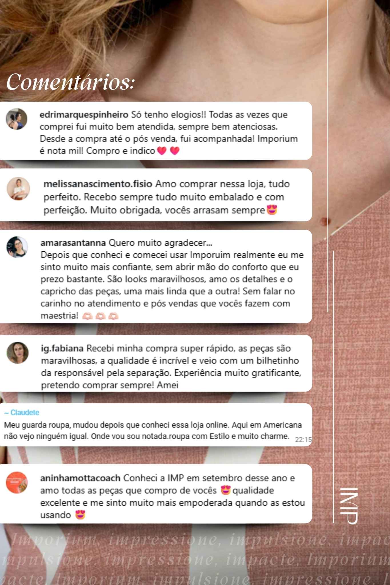 Blusa Manga Curta em Crepe Classic Detalhe Botão Alessandra Estampada Rosê