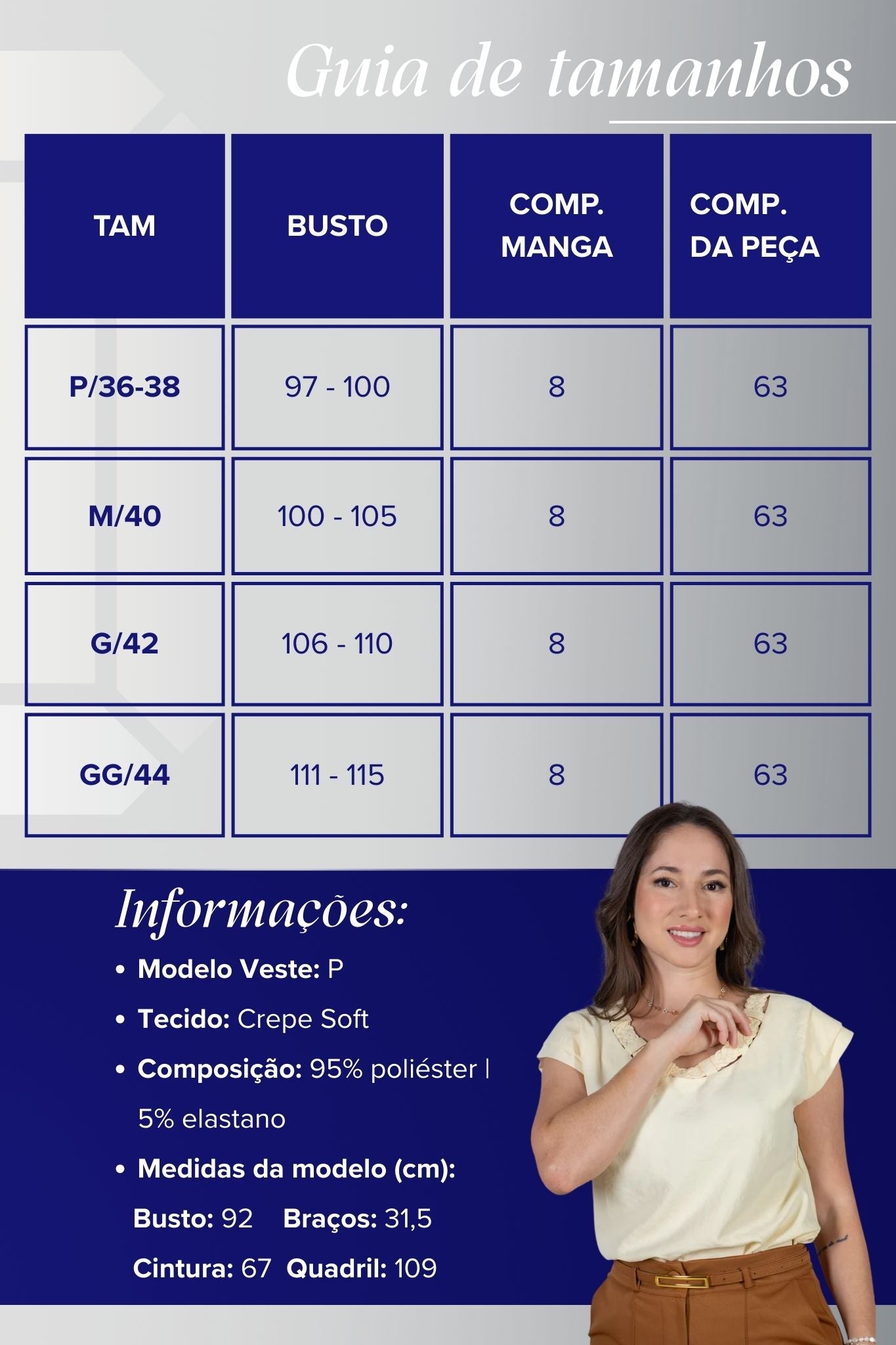 Blusa Manga Curta em Crepe Soft Touch Detalhe Trançado no Colo Aurora Amarelo Manteiga