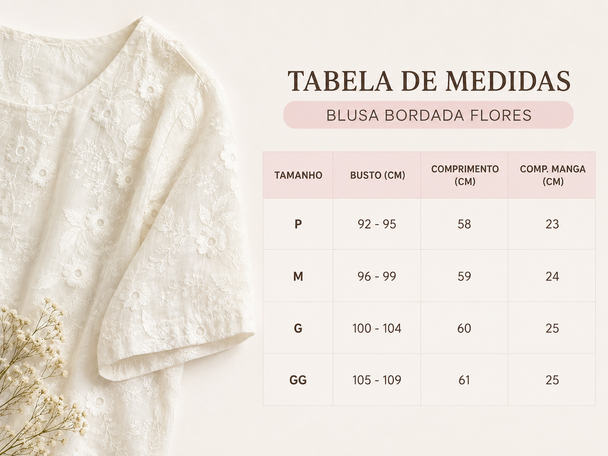 Blusa Laise Delicada Amara Branca