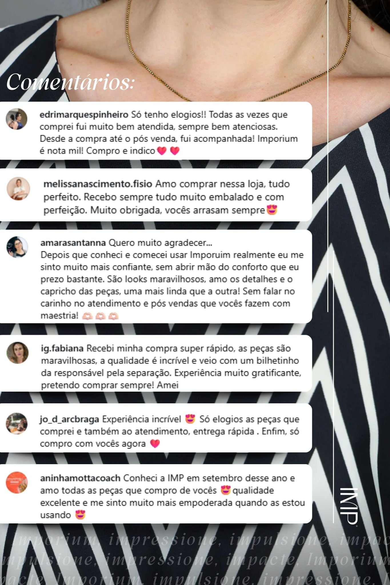 Blusa Manga Curta Crepe Classic Estampa Chevron Claudia Preta