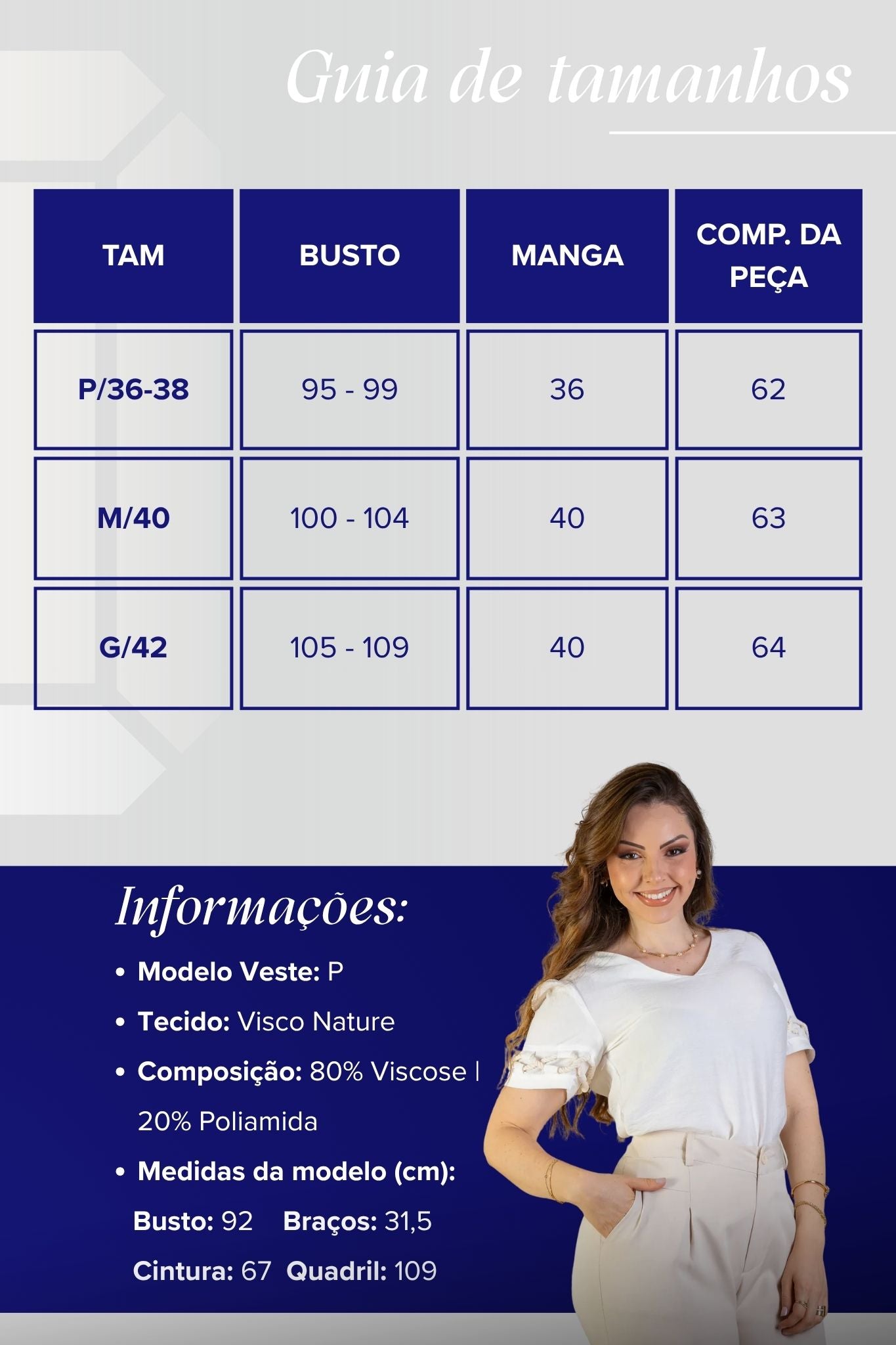Blusa Manga Curta Detalhe Trançado Visco Nature Dira Paes Branca