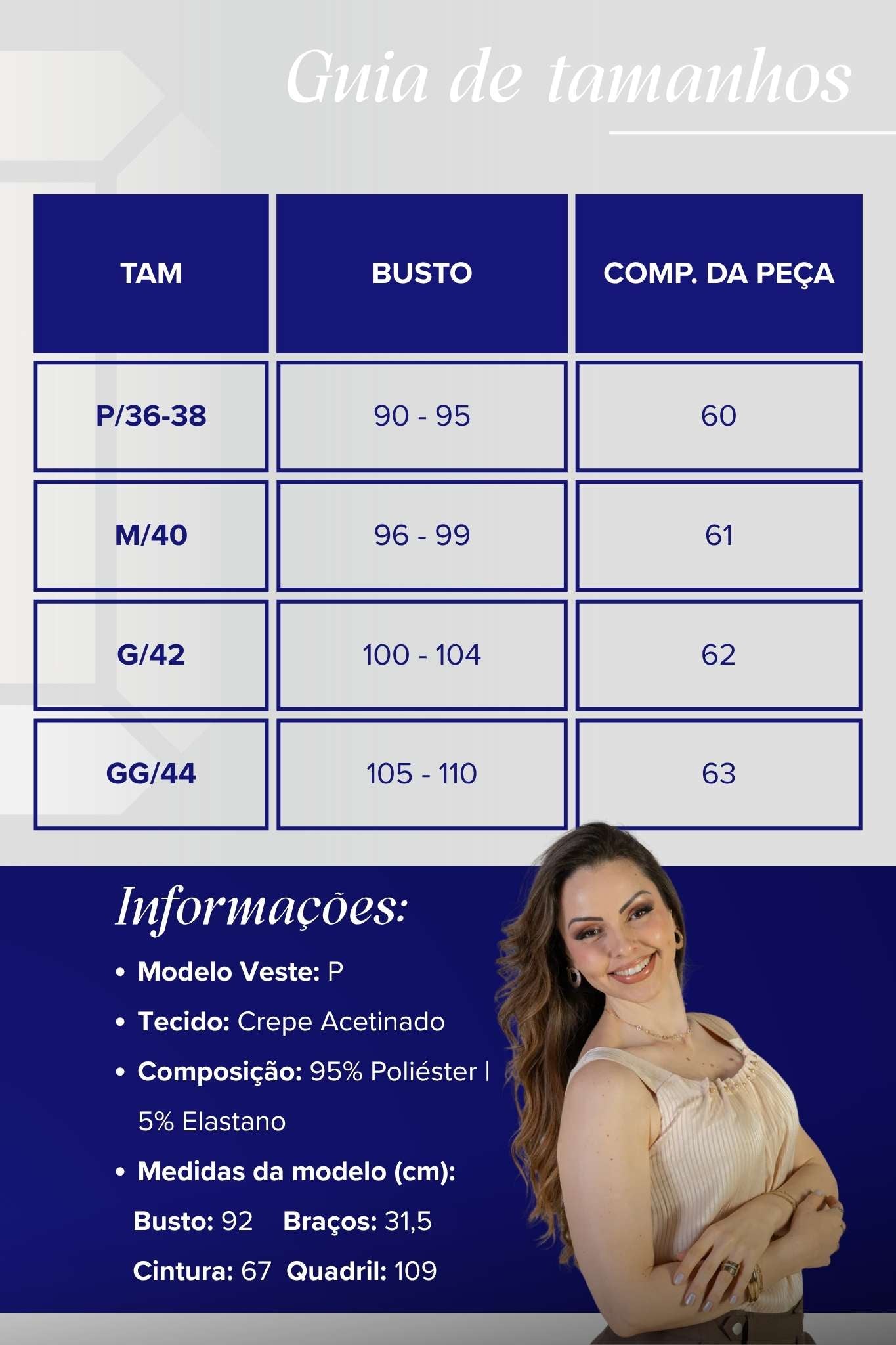 Blusa Regata Detalhe Gola Pérolas Crepe Acetinado Estefani Creme