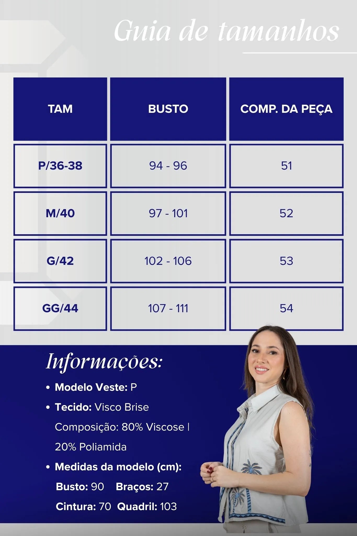 Camisa Regata Detalhe Bordado Visco Brise Fabi Cinza