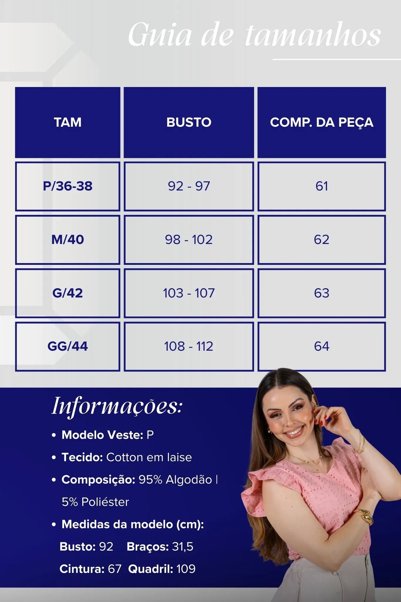 Regata Babados Cotton Em Laise Gabriela Rosa