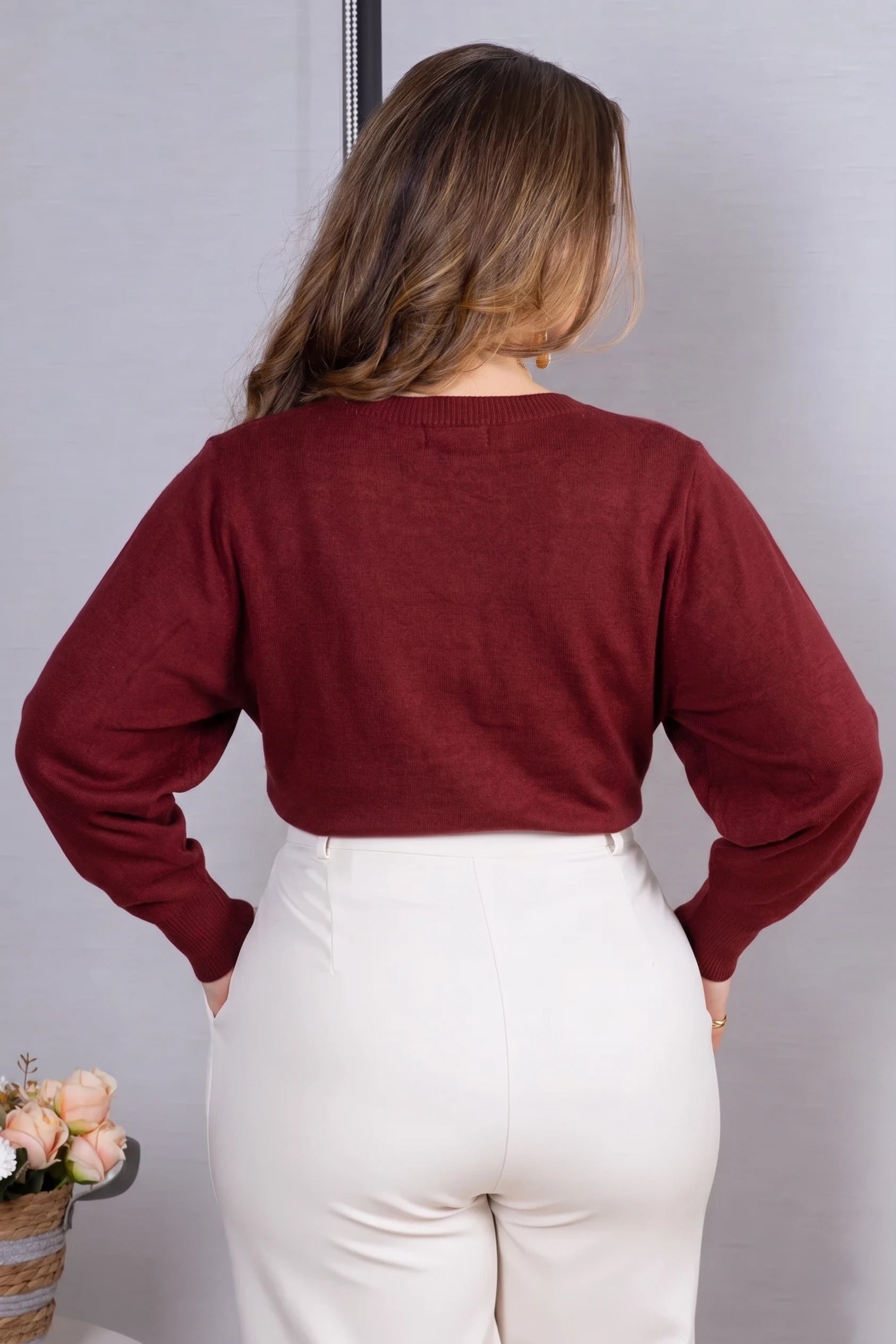 Tricot Manga Longa Ampla em Modal Jessica Bordô