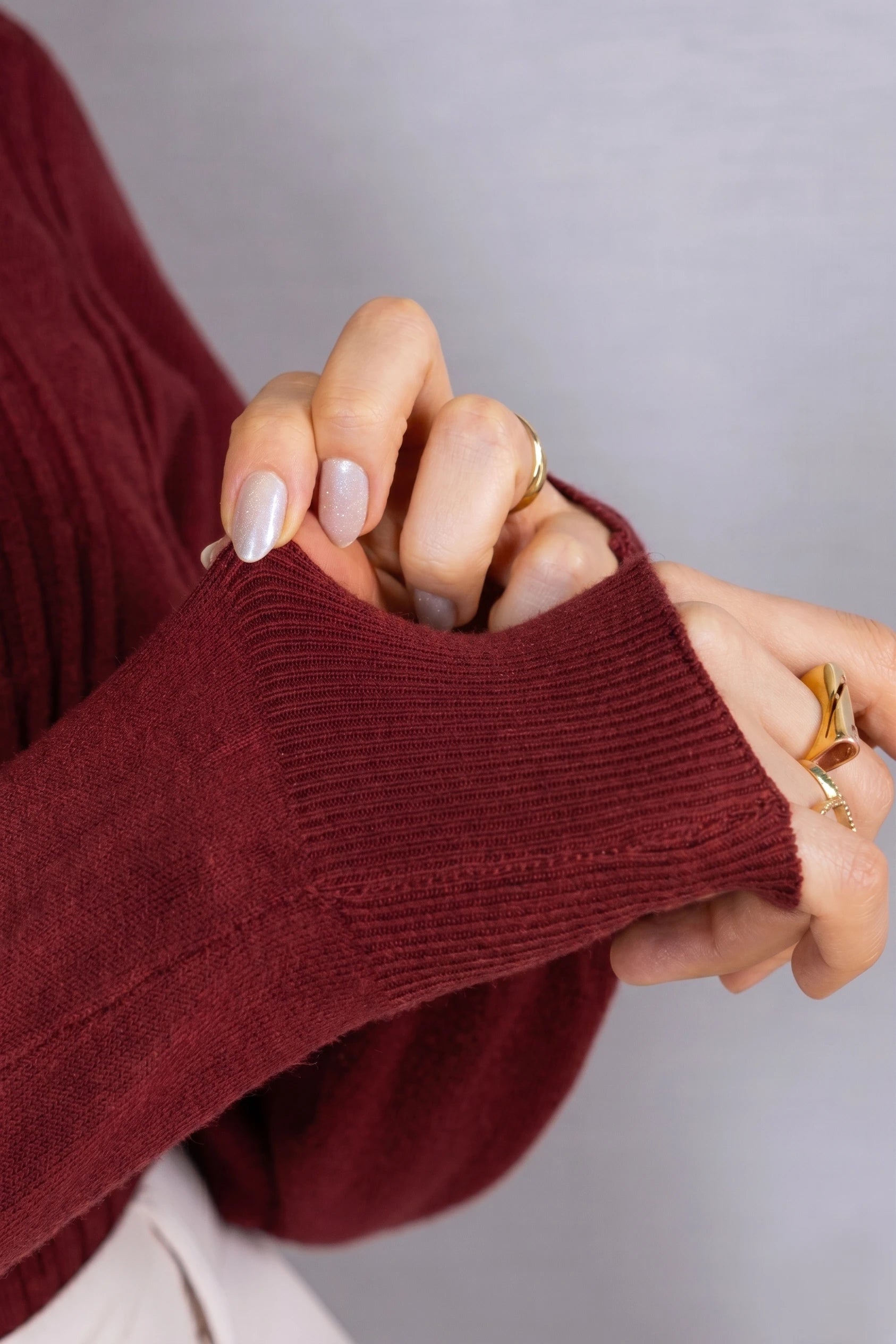 Tricot Manga Longa Ampla em Modal Jessica Bordô