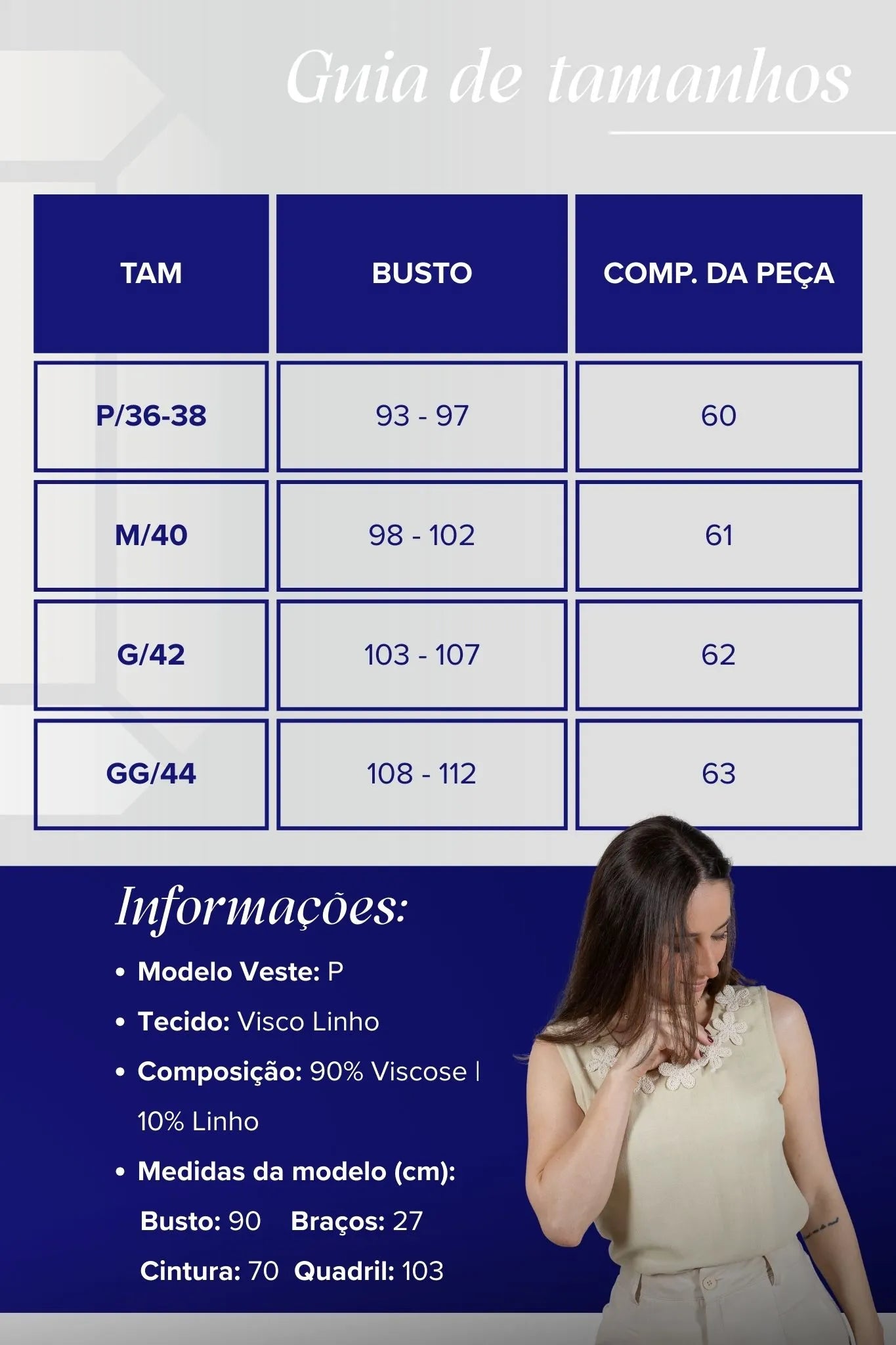 Regata Detalhe Flores Colo Visco Linho Giovana Verde Claro