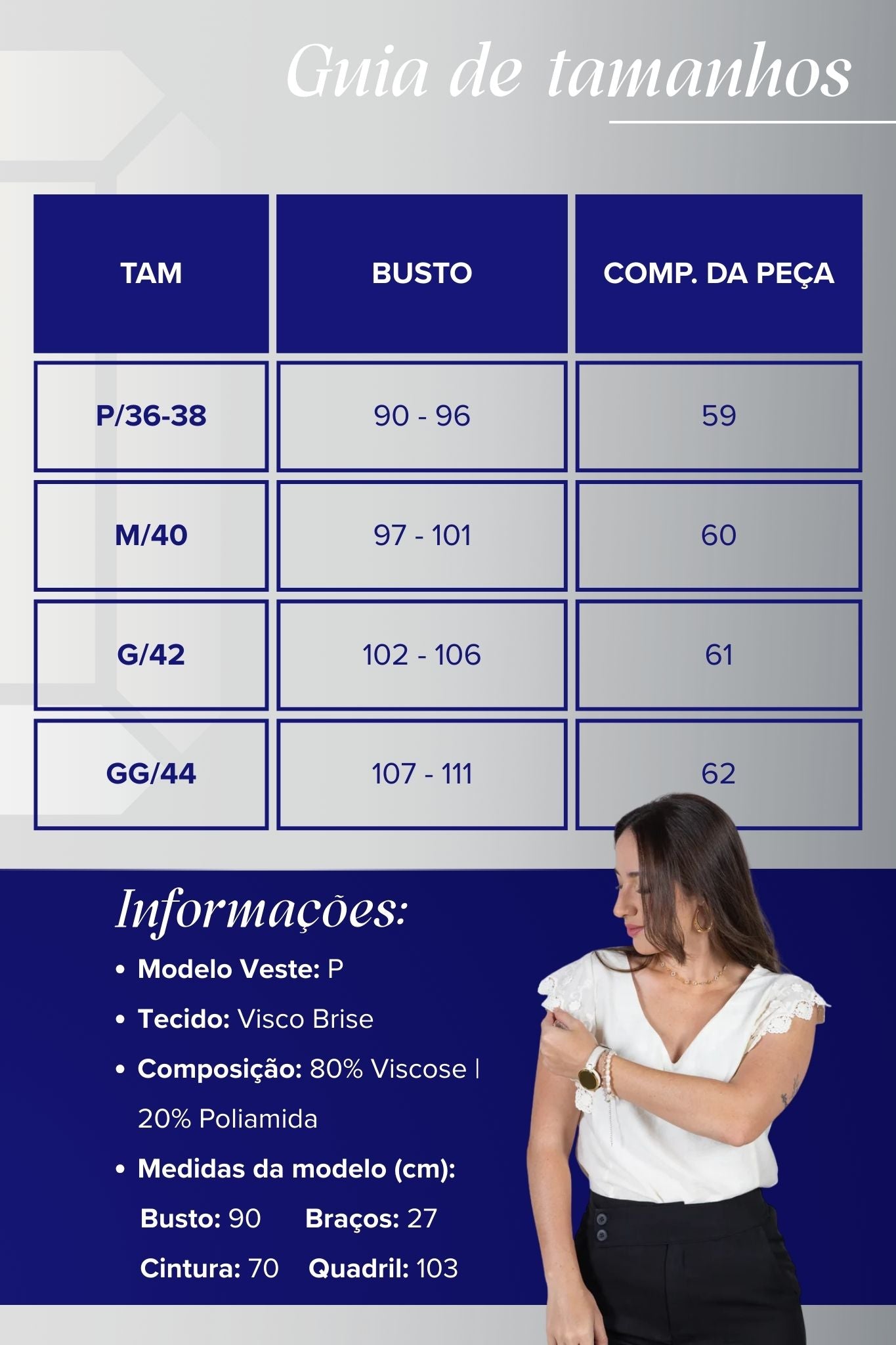 Blusa Regata Decote em "V" Visco Brise Muscle Tee com Detalhe em Renda Eloá Off White